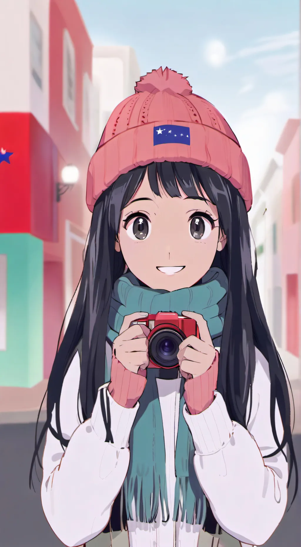 ai character: Katy  background