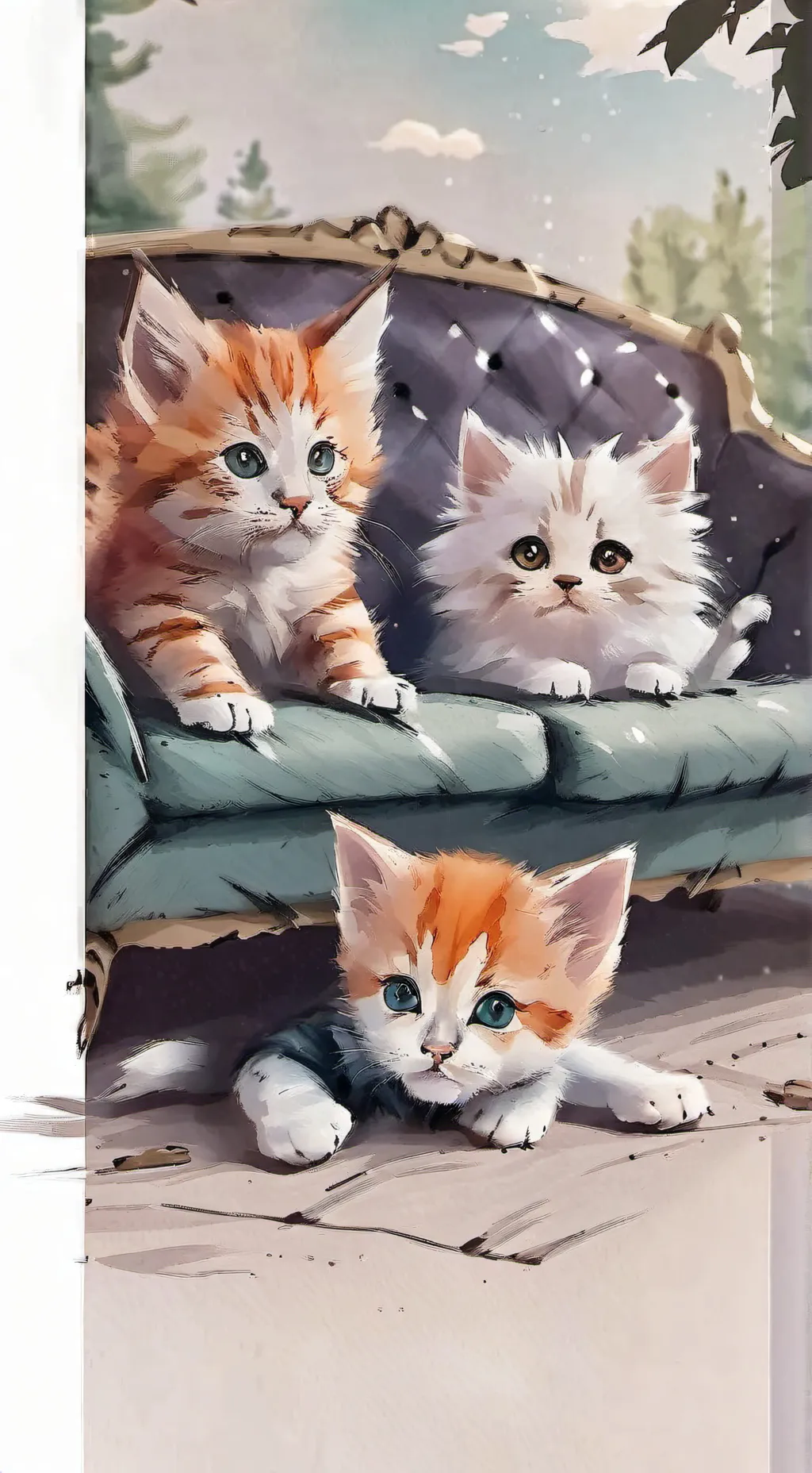 ai character: gigi kiki and coco background