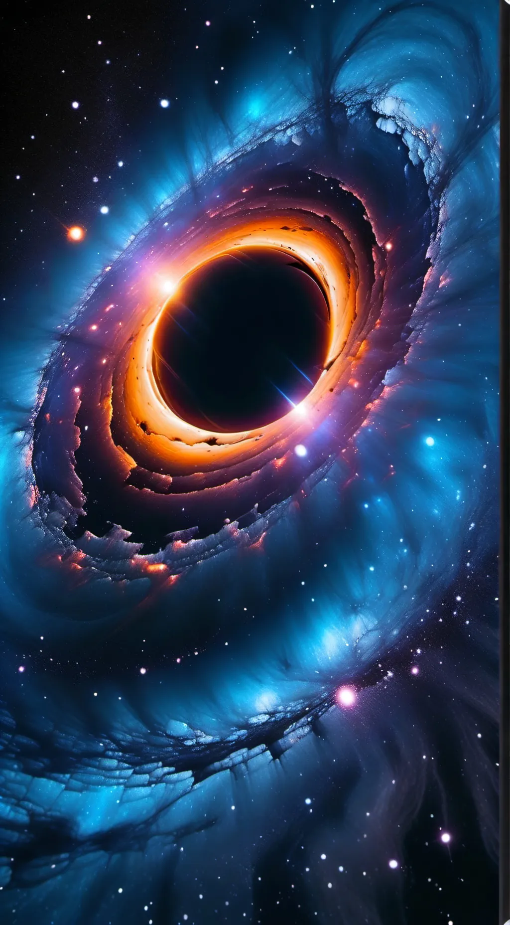 ai character: black hole background