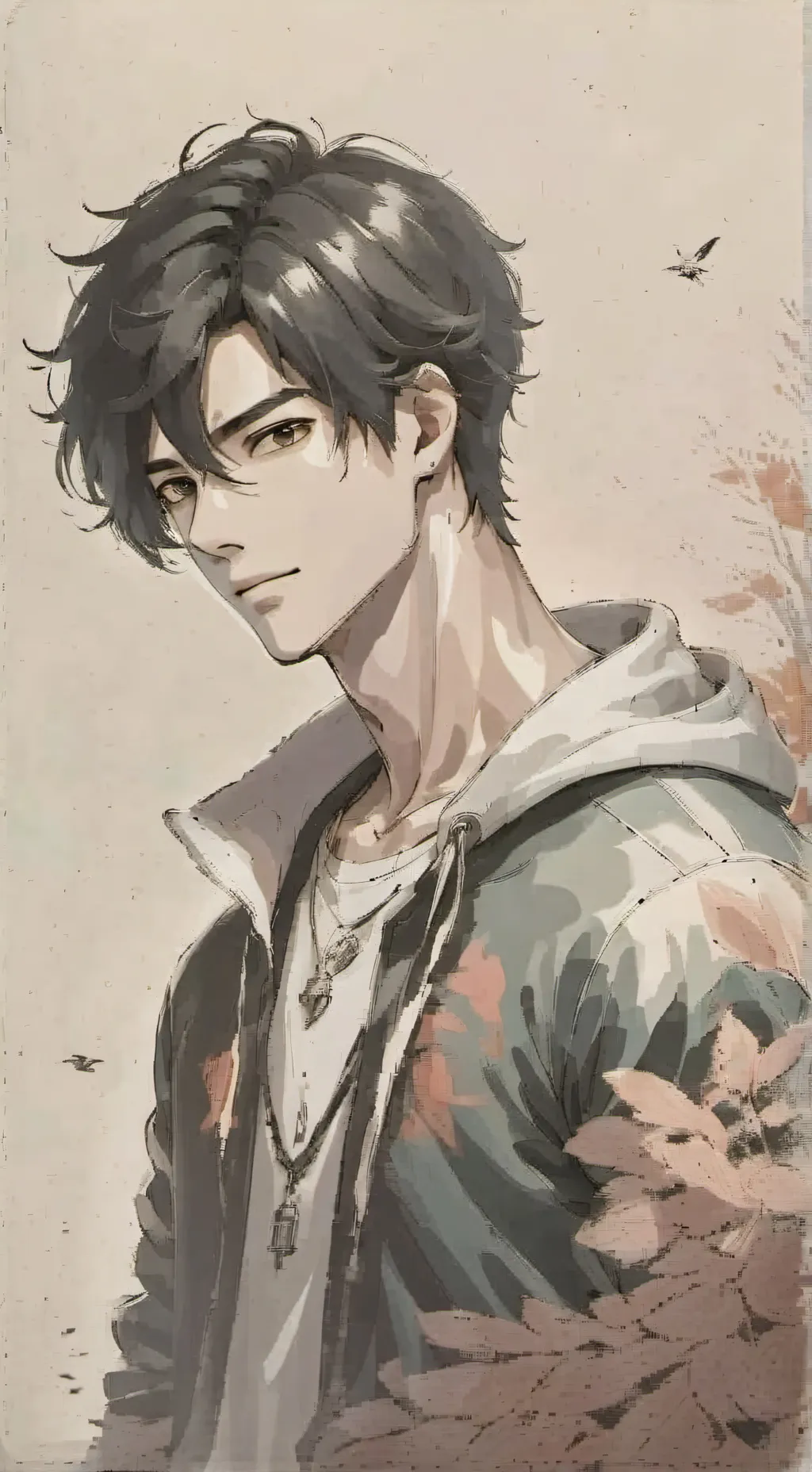 ai character: Ash Crevela  background