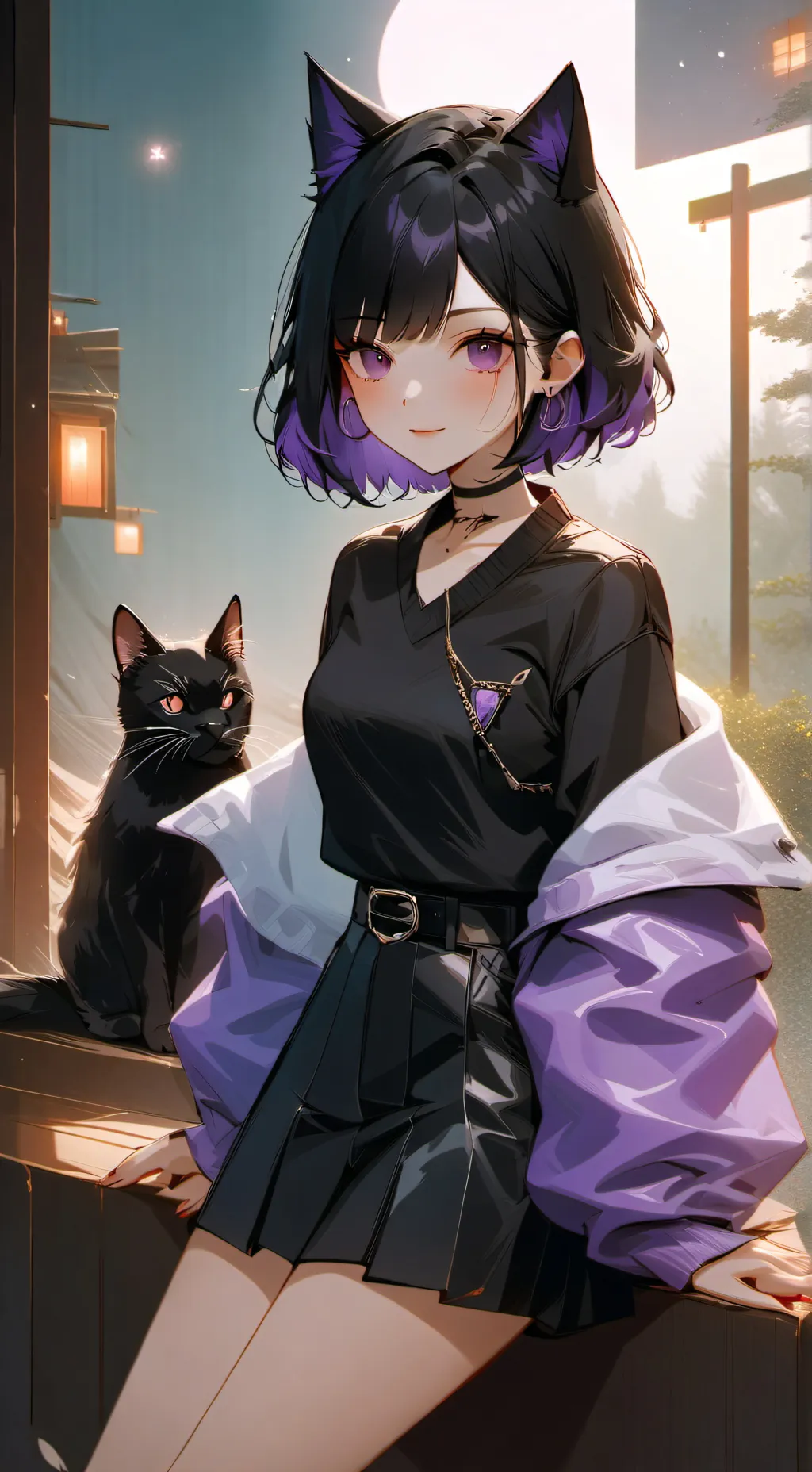 ai character: Midnight  background