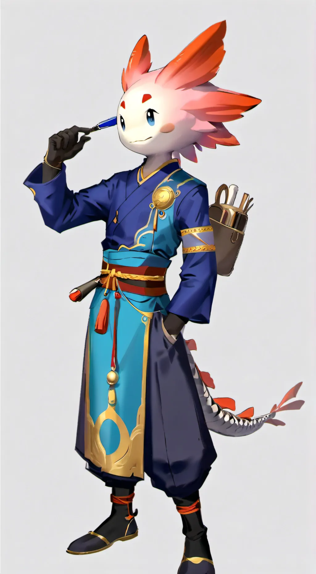 ai character: axol smg4  background