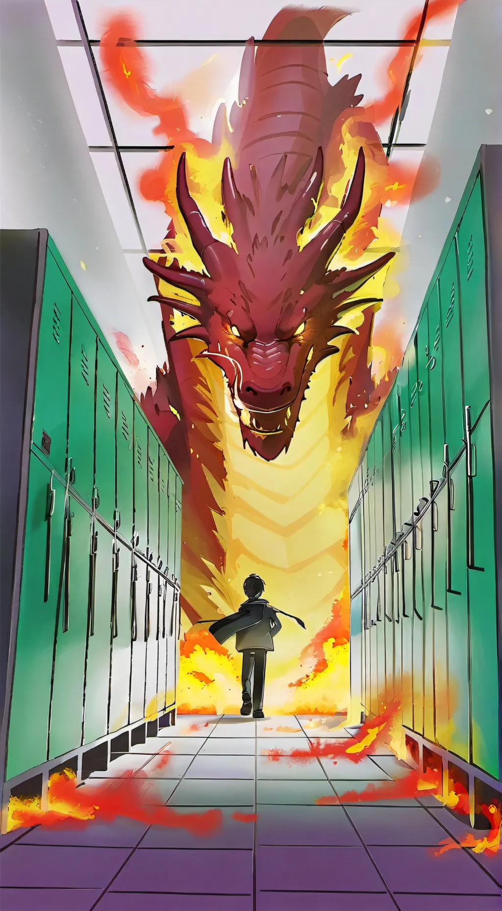 ai character: Dragons académie background