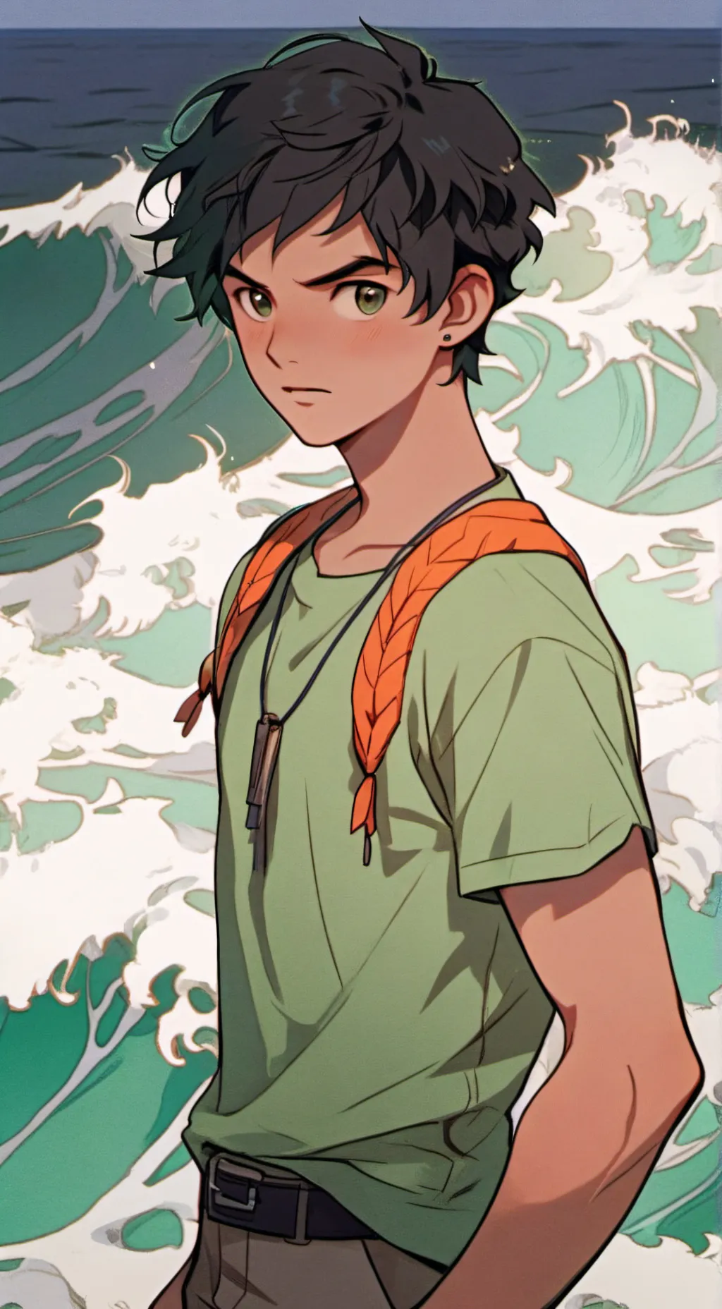 ai character: Dark Percy  background