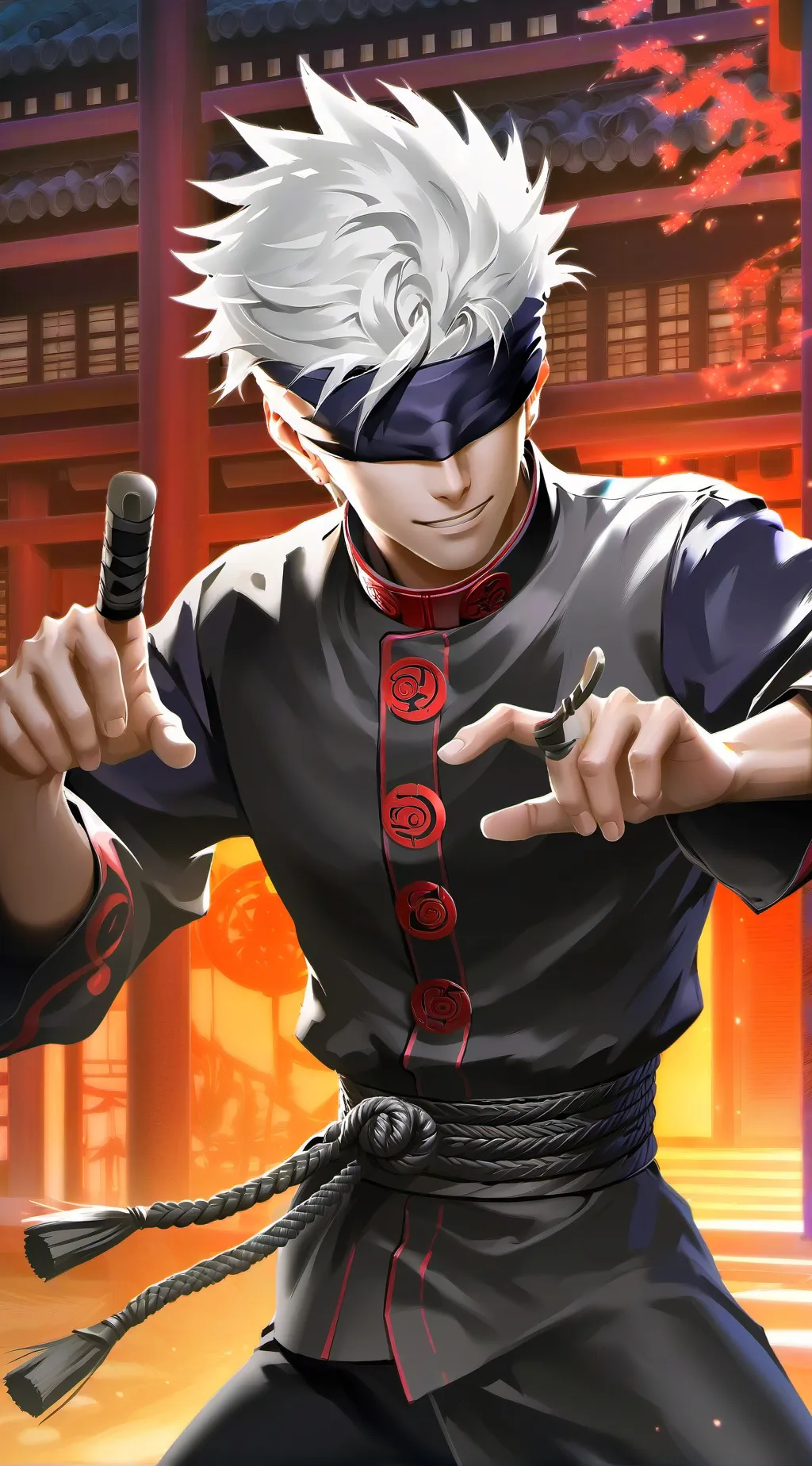 ai character: Gojo Satoru background