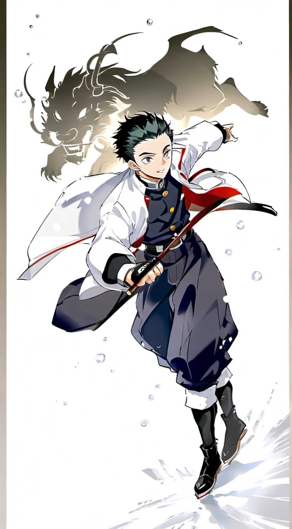 ai character: kny a la patinoire background