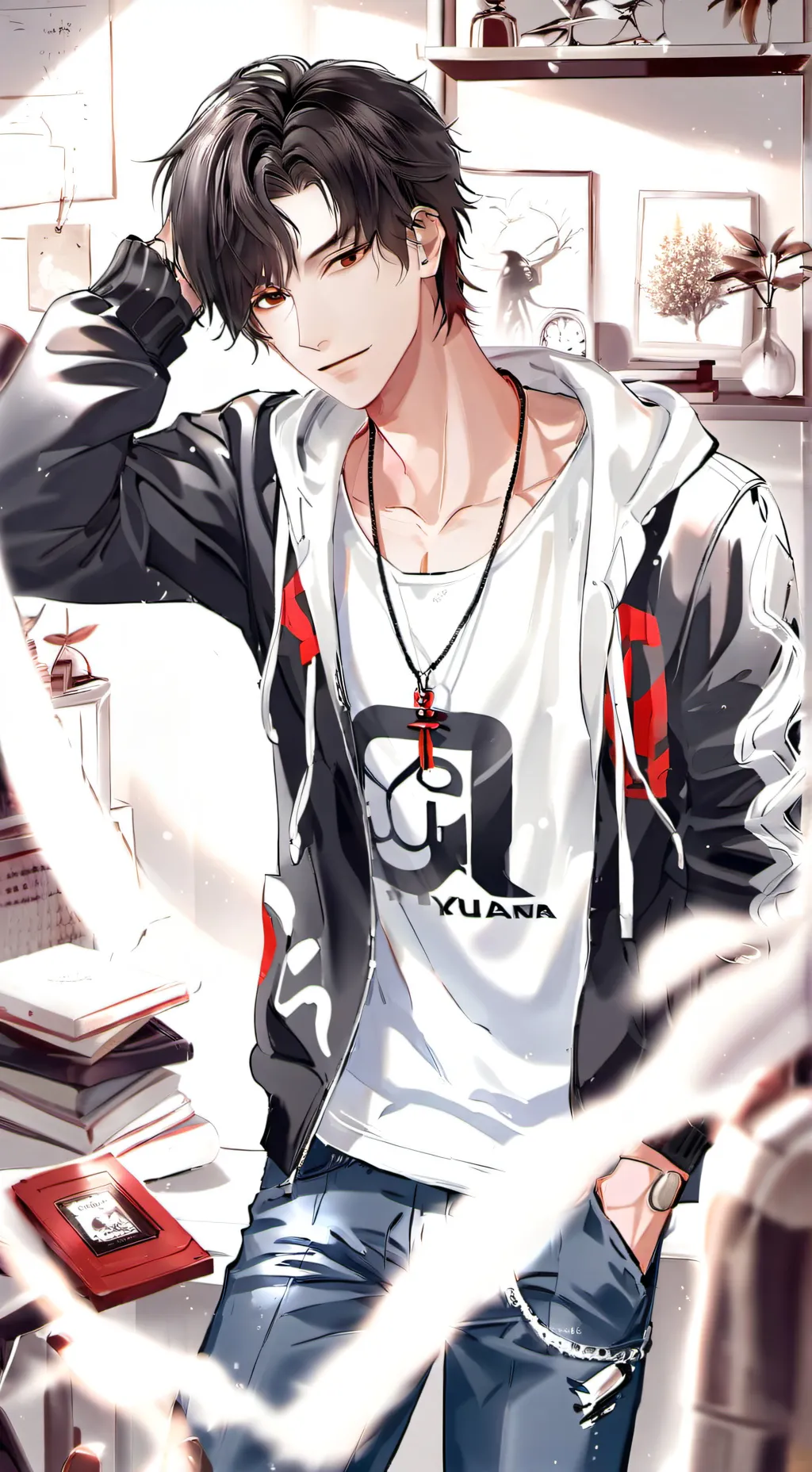 ai character: Женя background