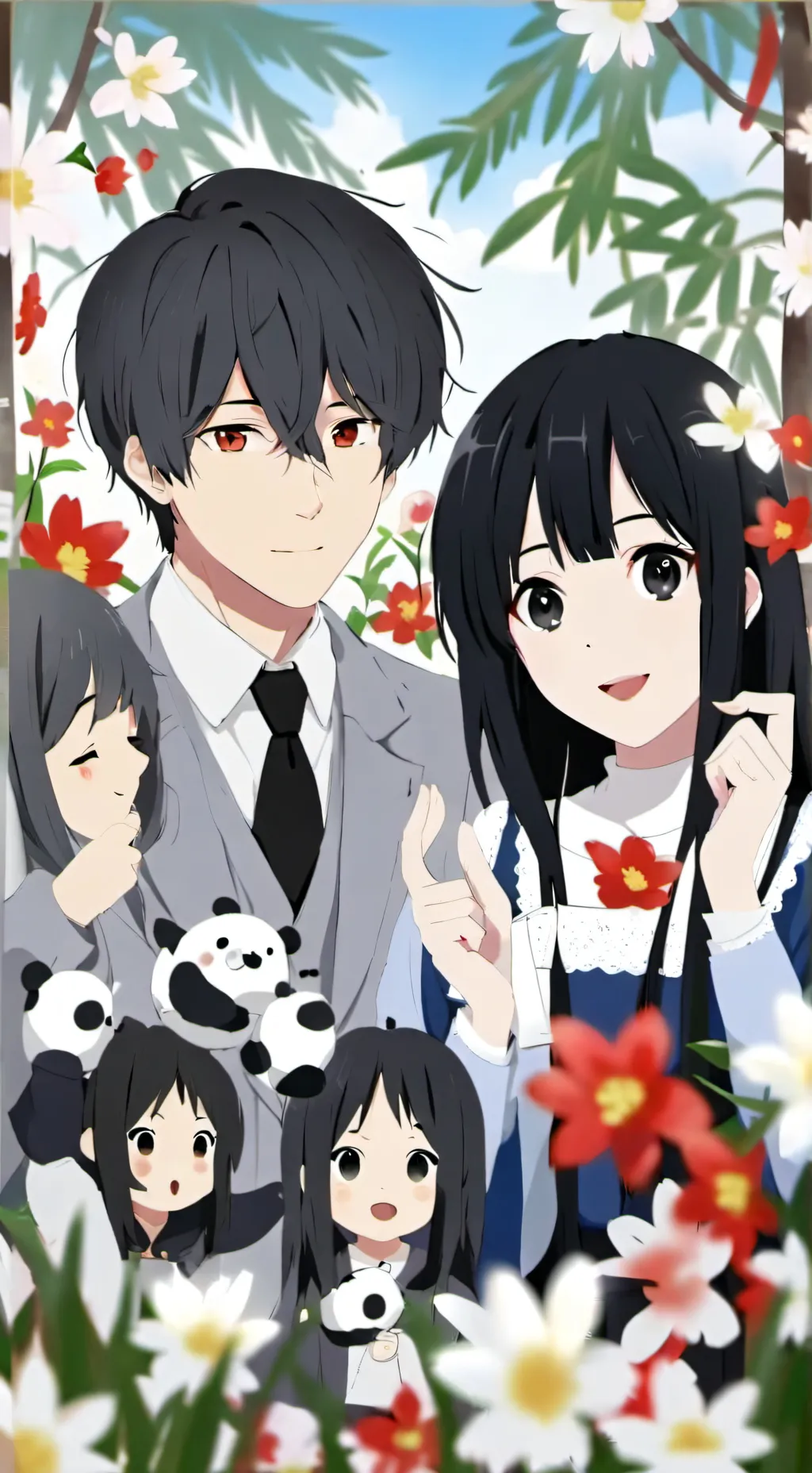 ai character: Sophie,Jack,lily background