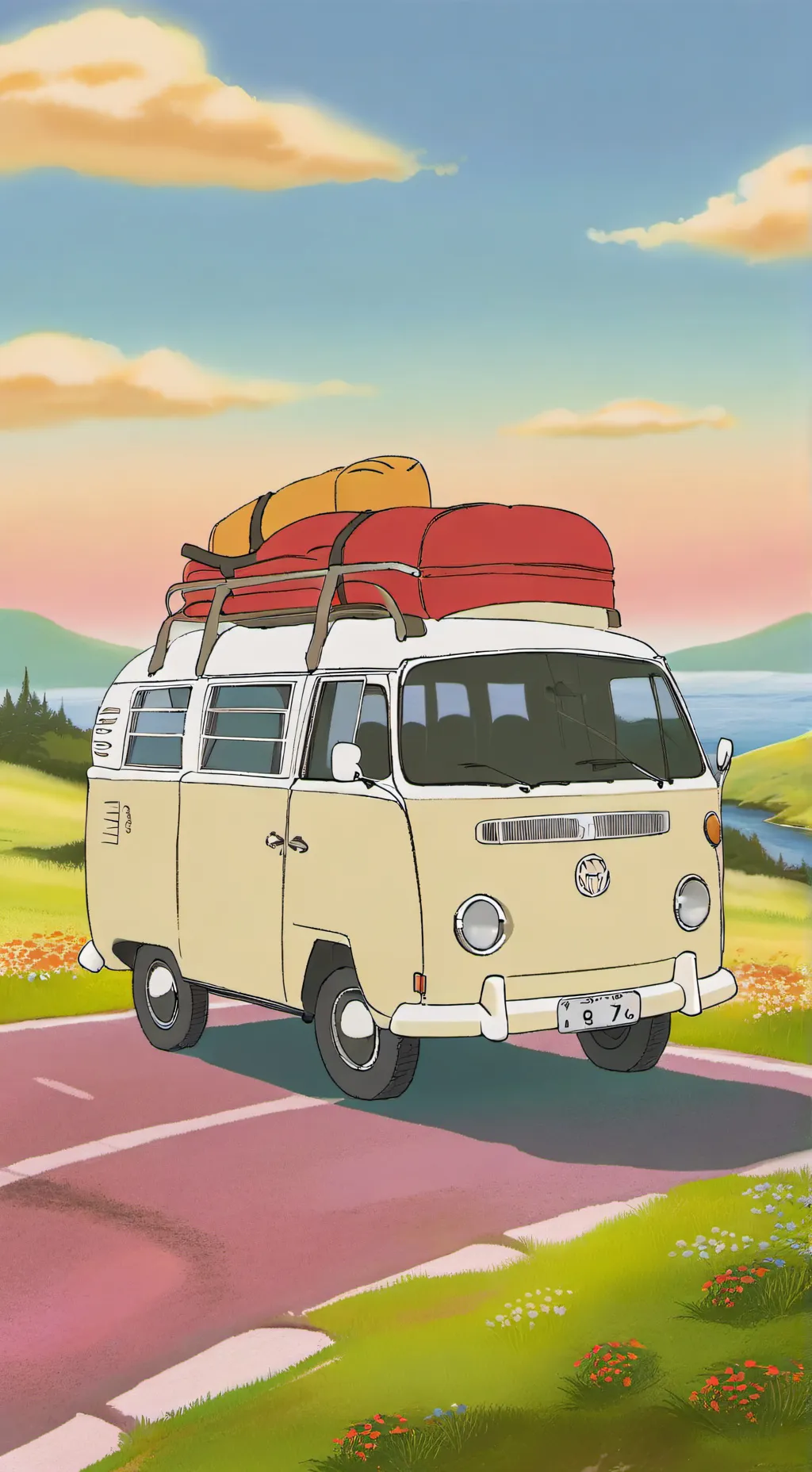 ai character: Hp road trip background