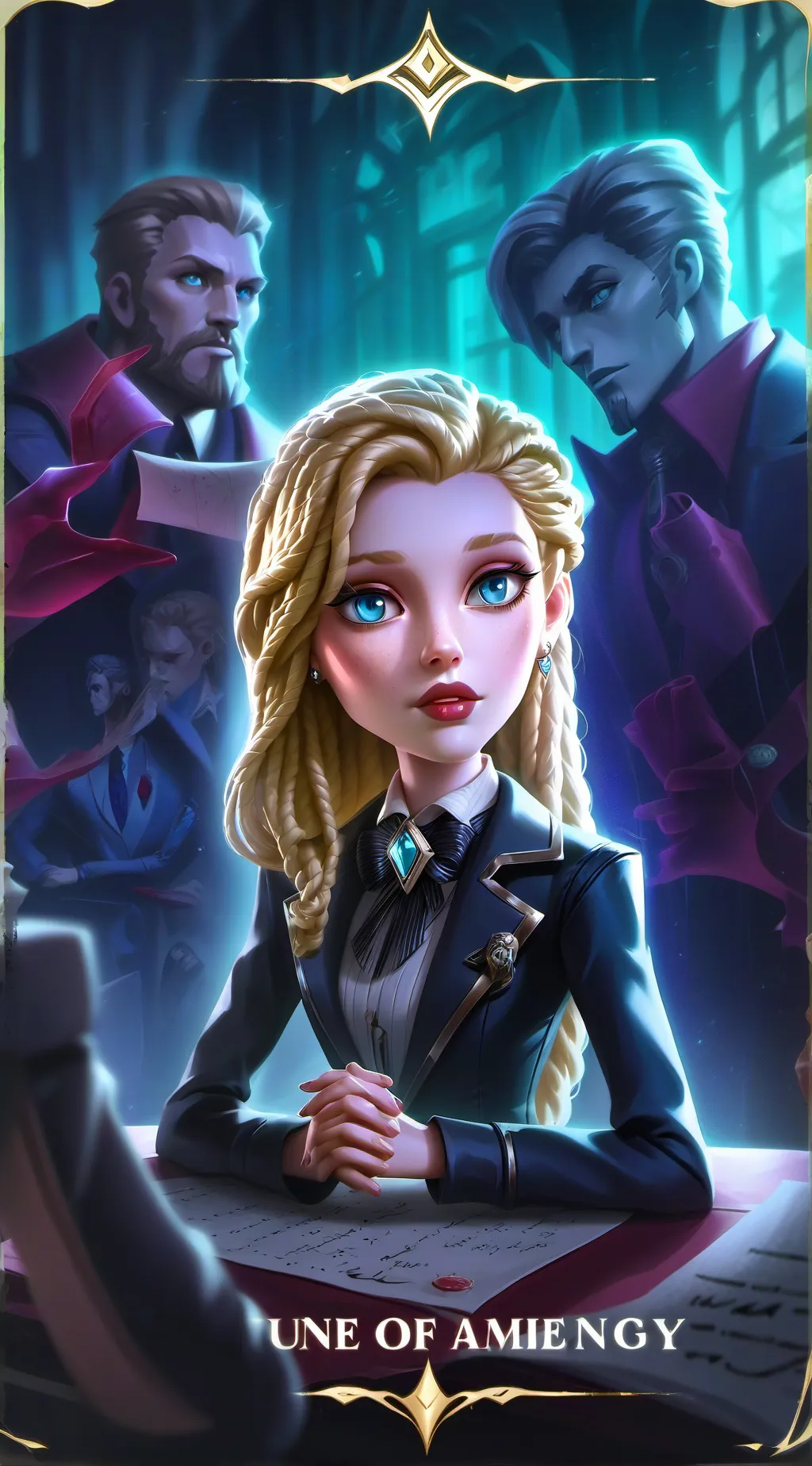 ai character: Violet Evergarden background