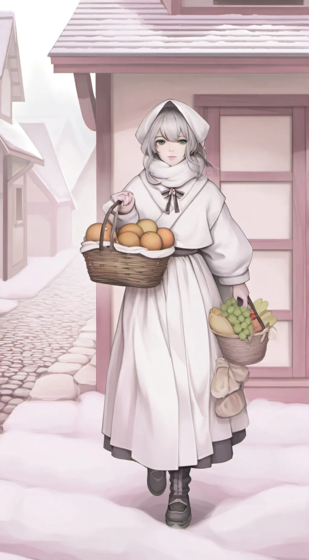 ai character: Cute girl background