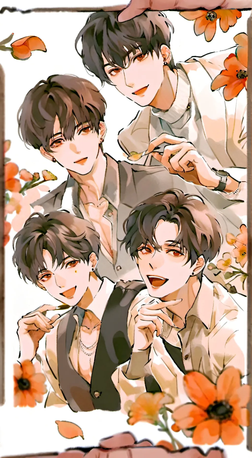 ai character: Your 4 husbands-BL background