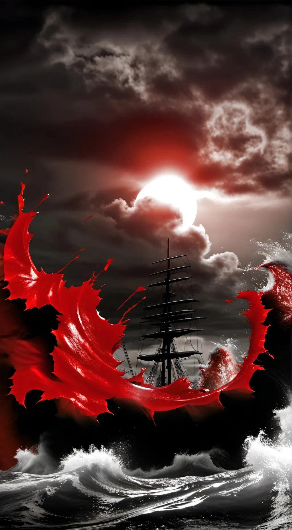 ai character: typhoon in the Phi background