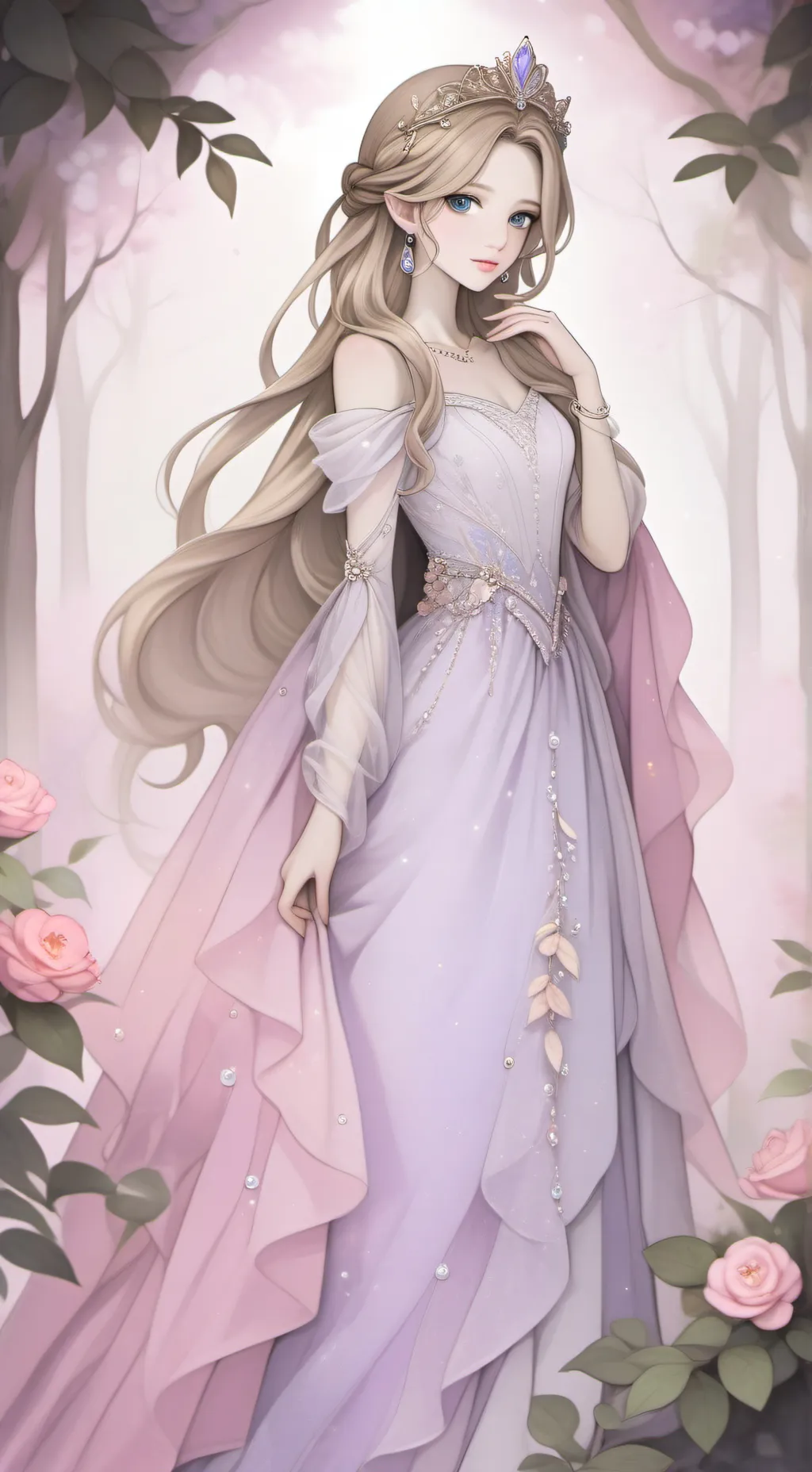 ai character: Maya the princess  background