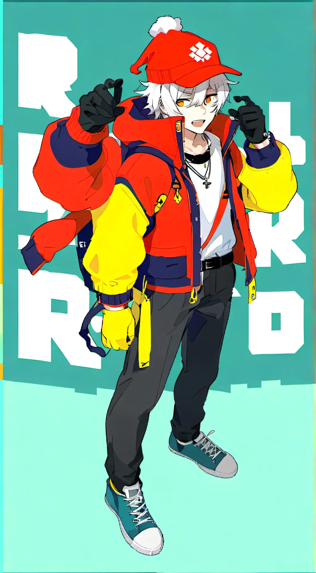 ai character: Bloxy guy background