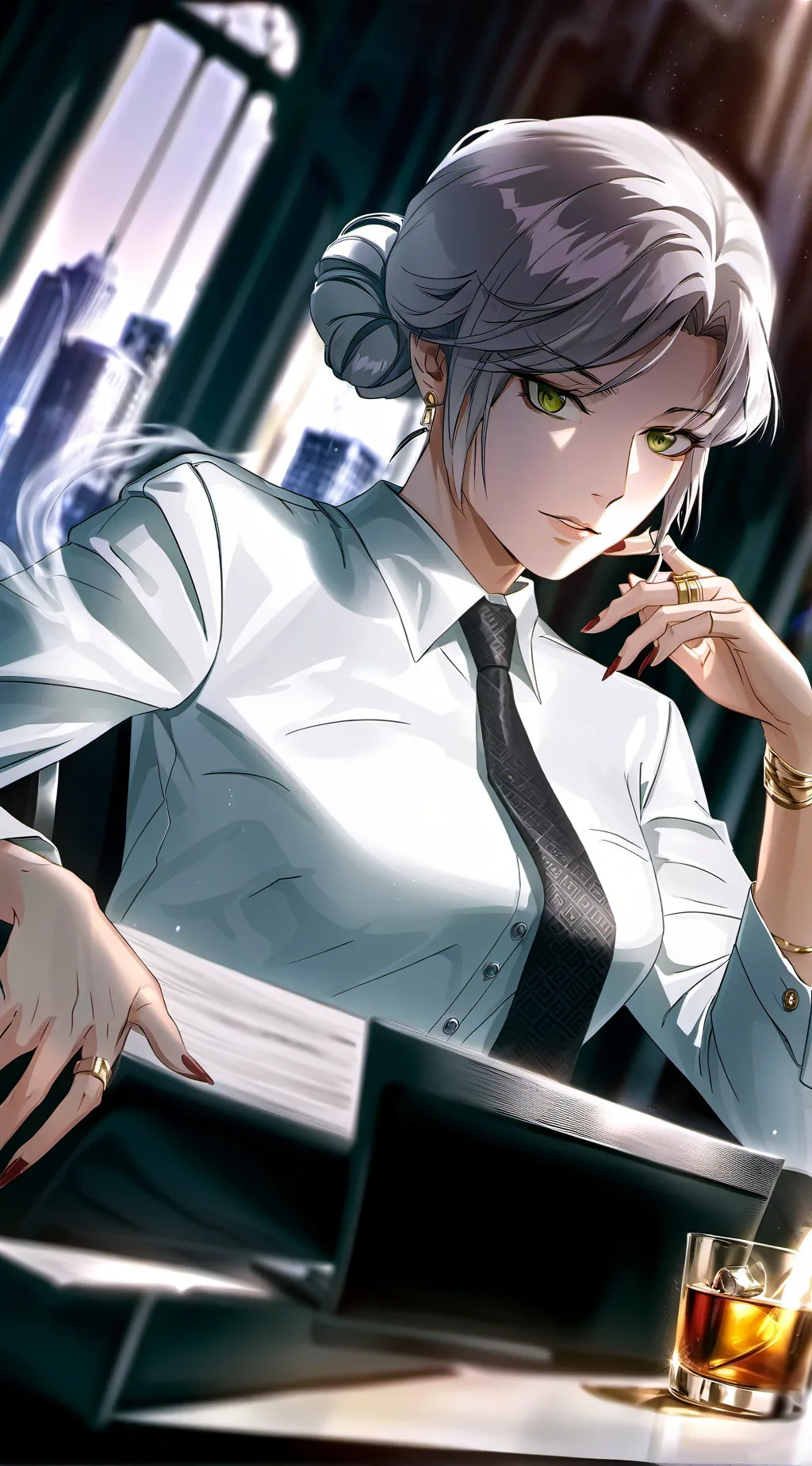 ai character: Rose background