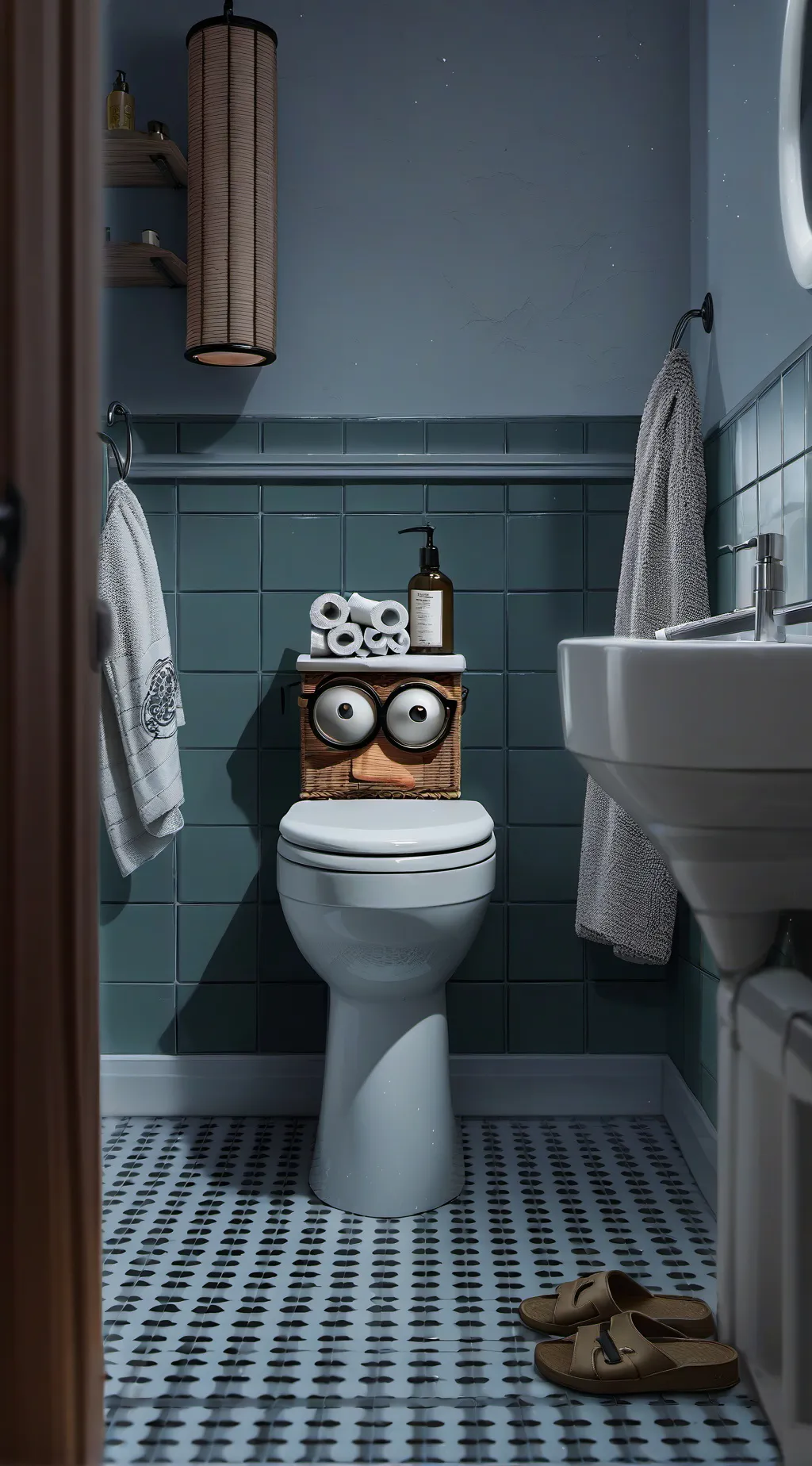 ai character: Talking toilet background