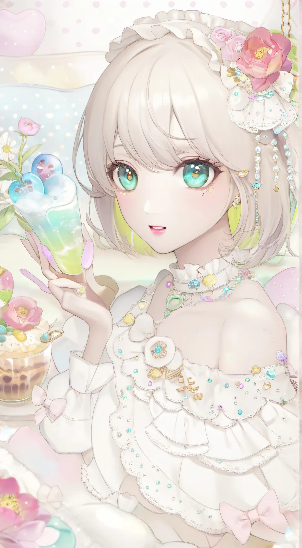 ai character: Marinette  background