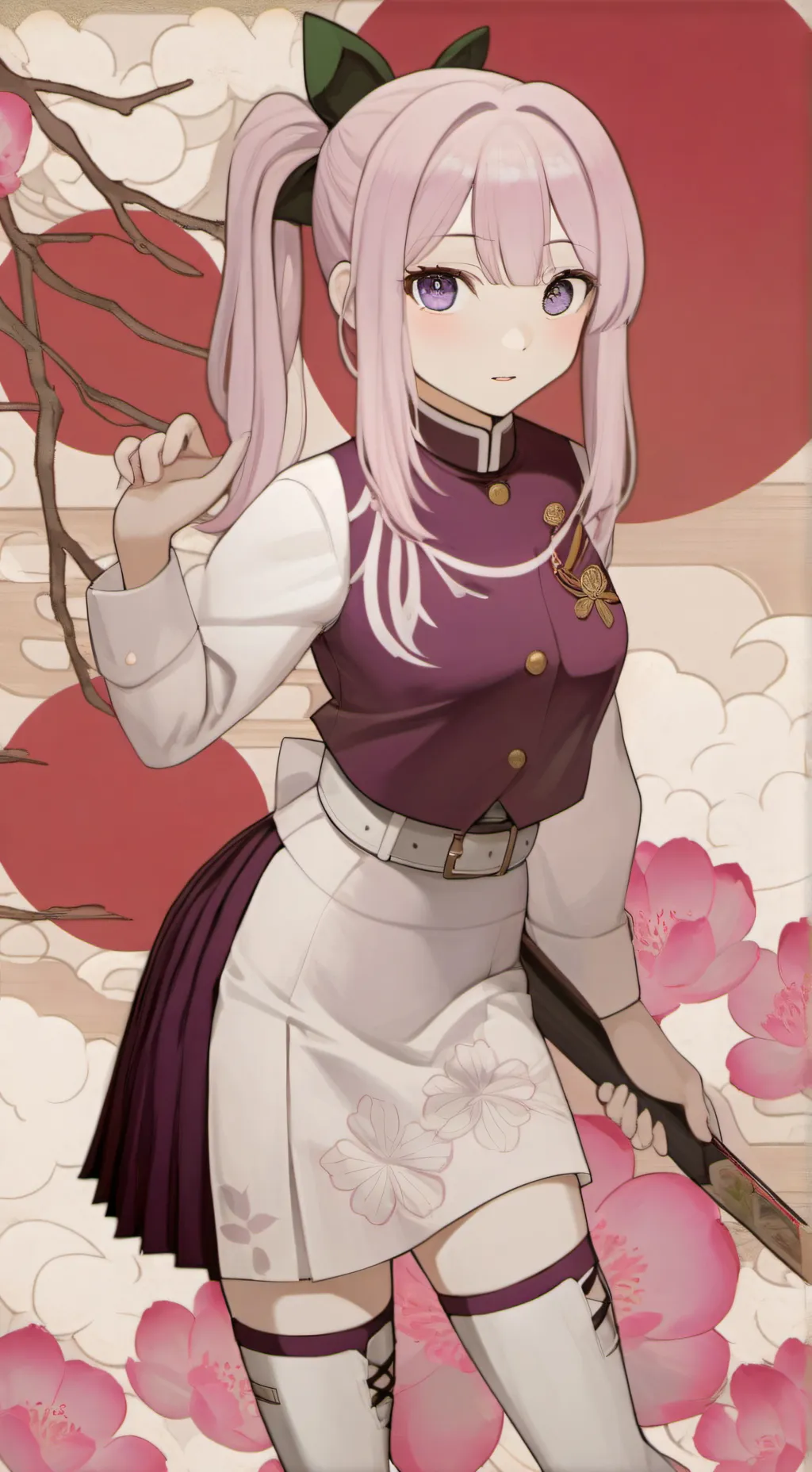 ai character: Corset Wait trend. background