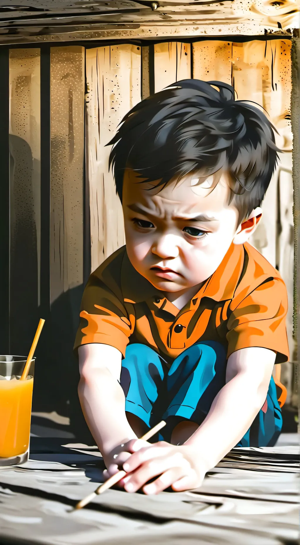 ai character: make him mad background