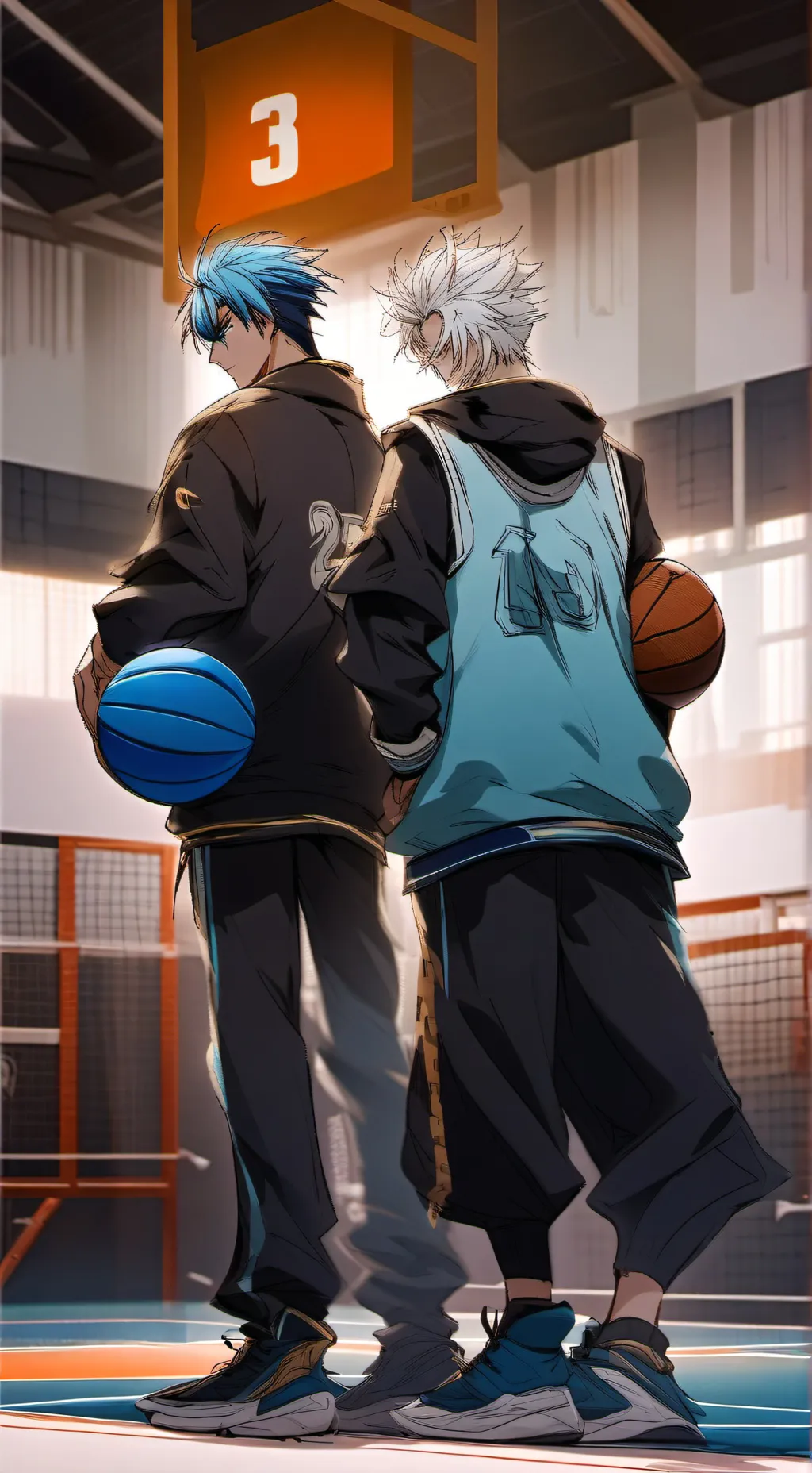 ai character: Aio and Shiro background