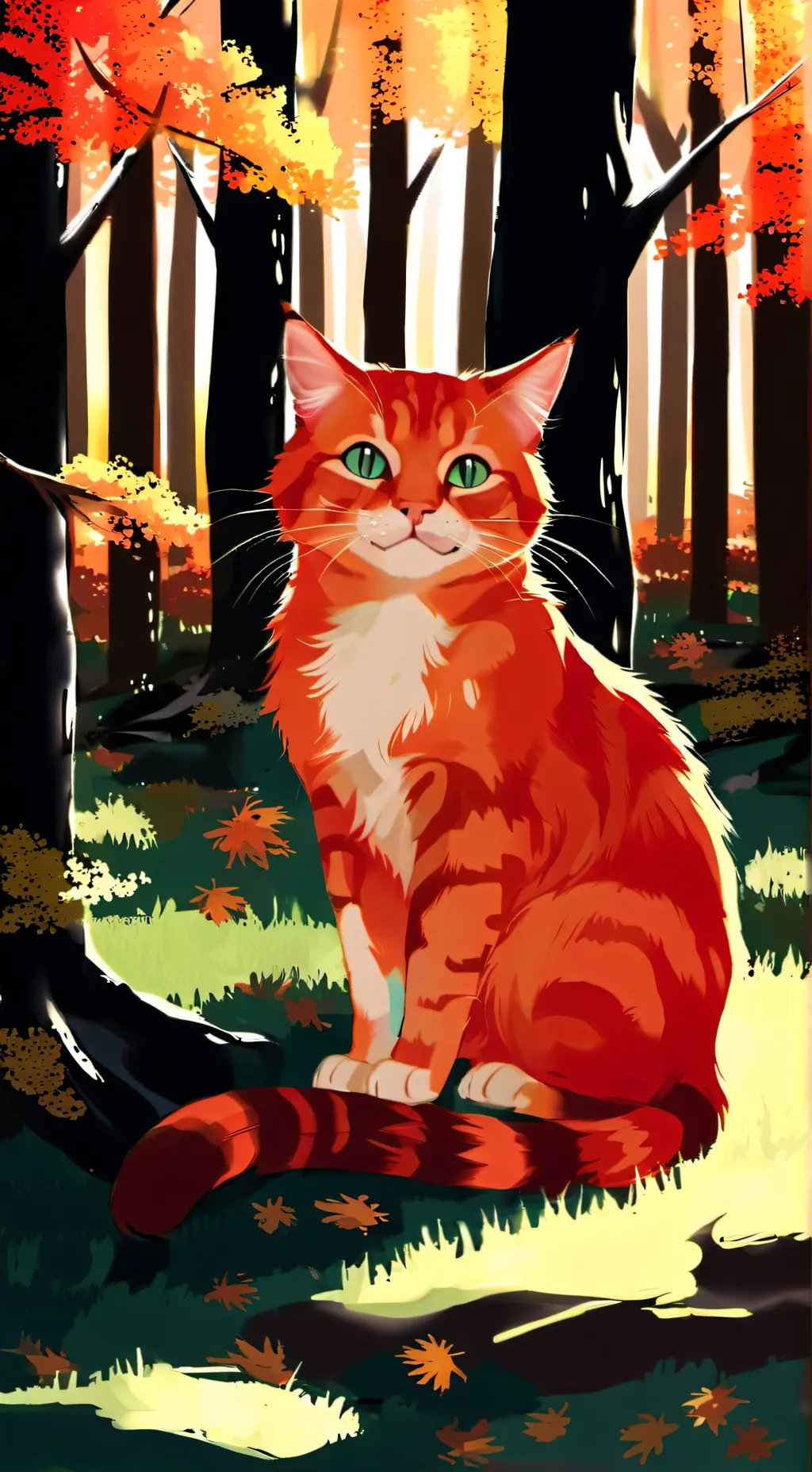 ai character: Fire Star background