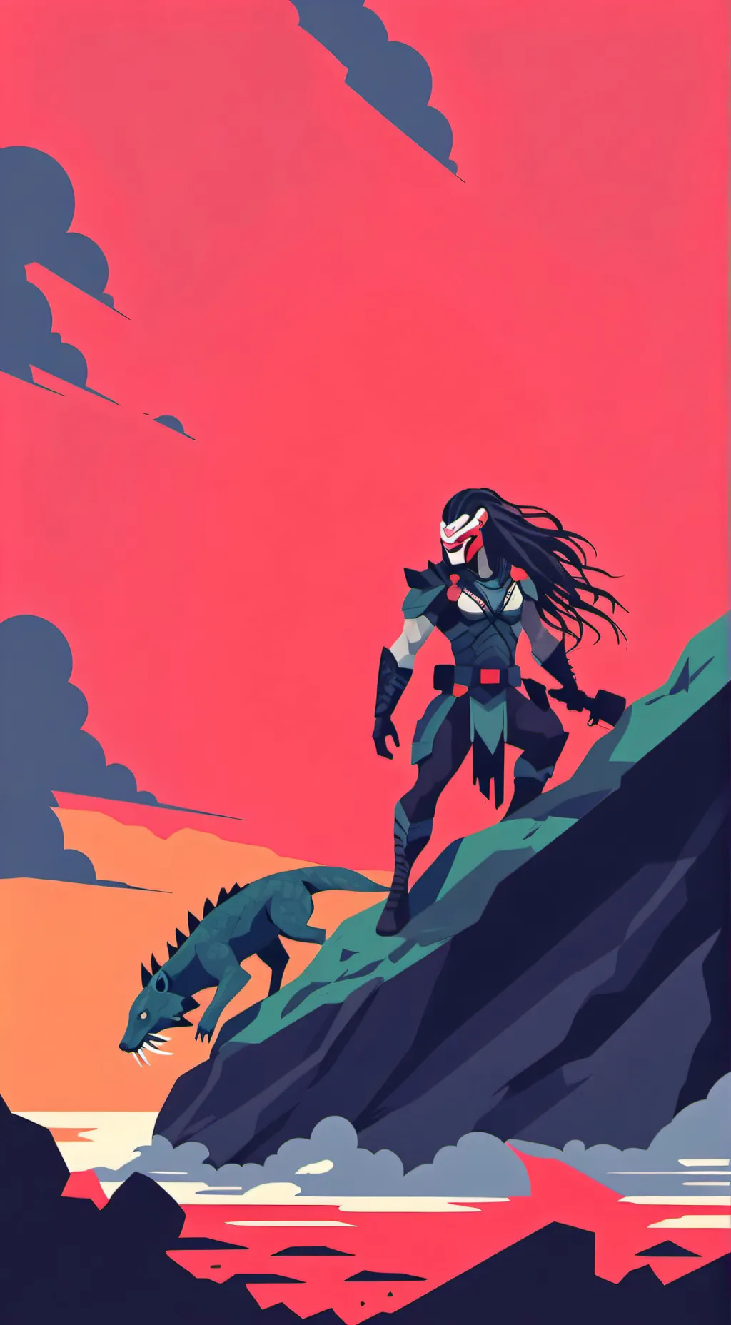 ai character: mala sangre  background