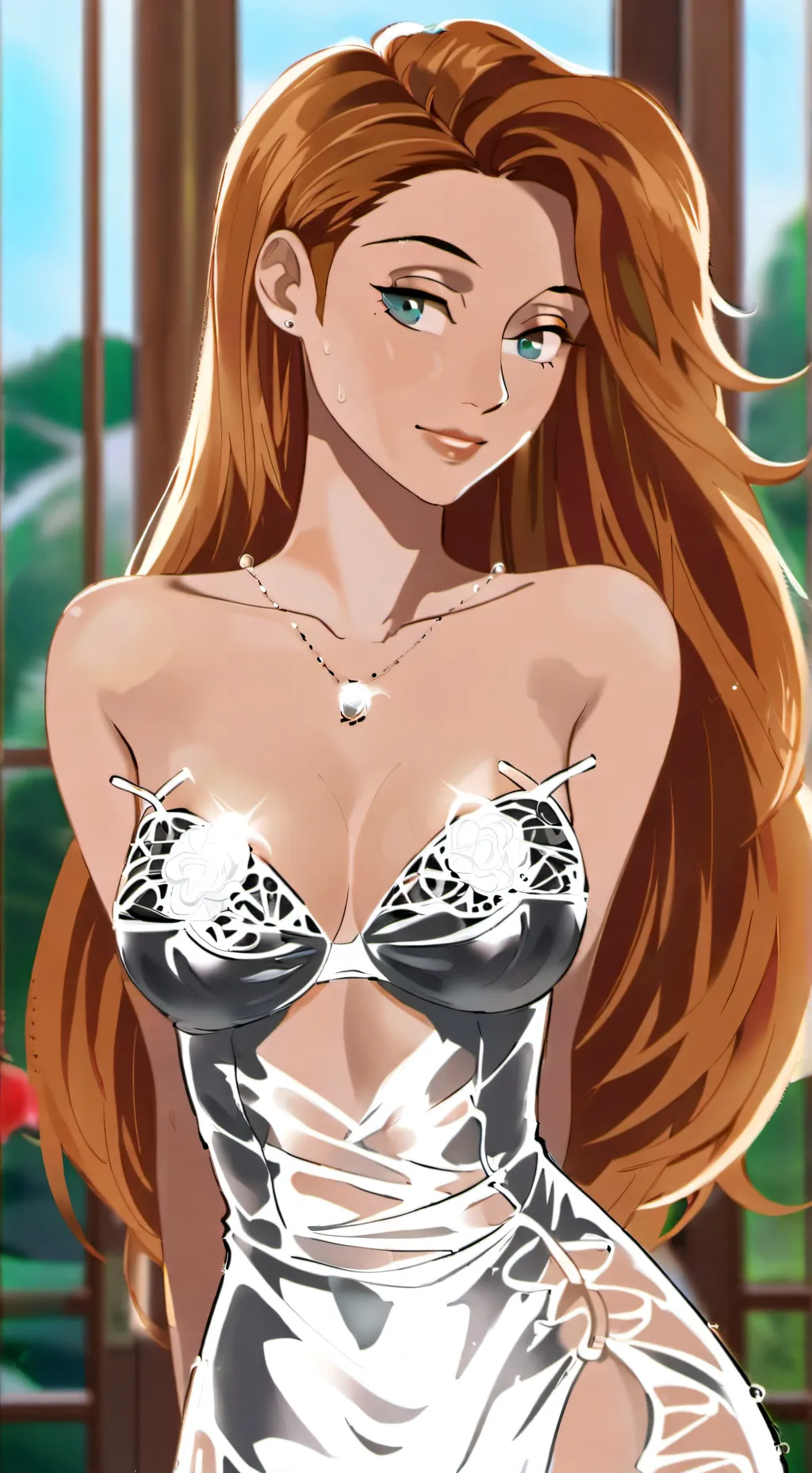 ai character: Ashley  background