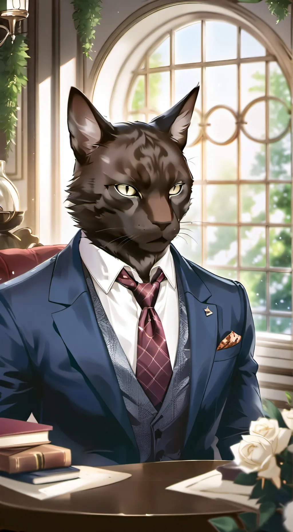 ai character: monday left me  background