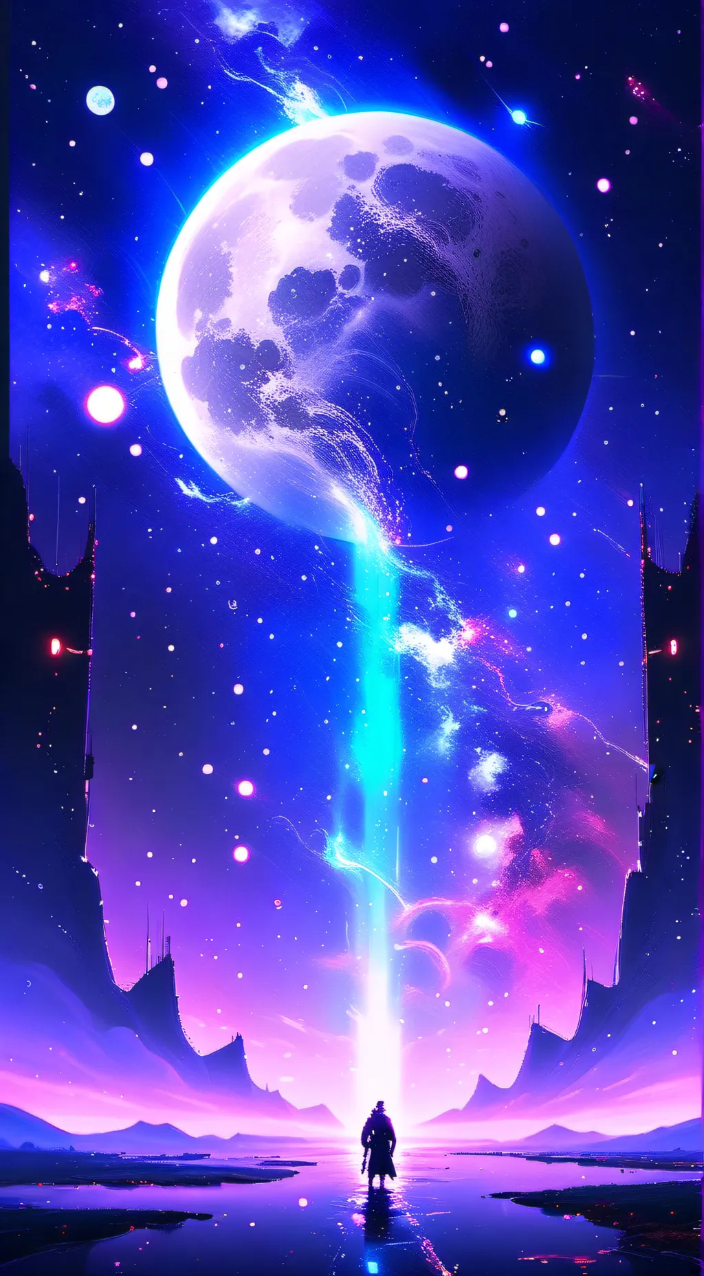 ai character: Luna background