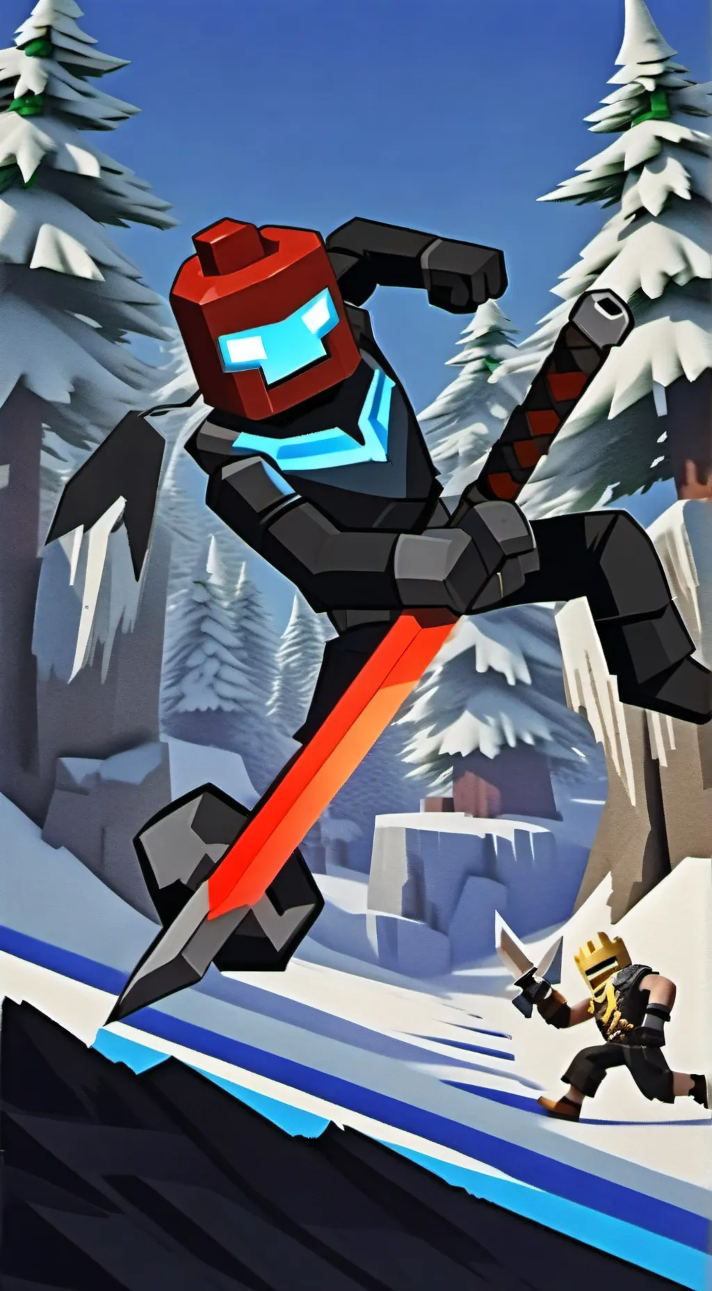 ai character: Sword fight roblox background