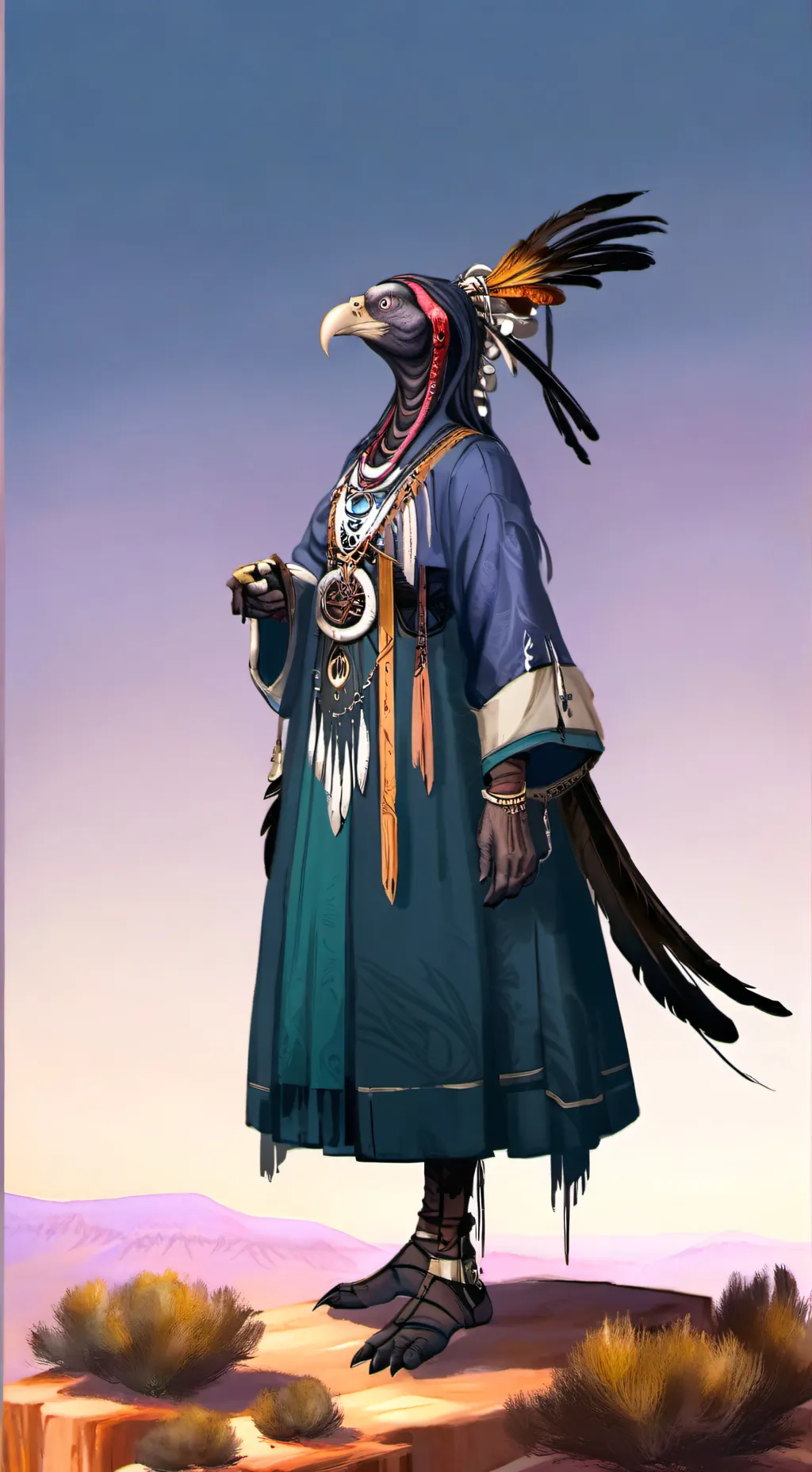 ai character: Vivian the Vulture background