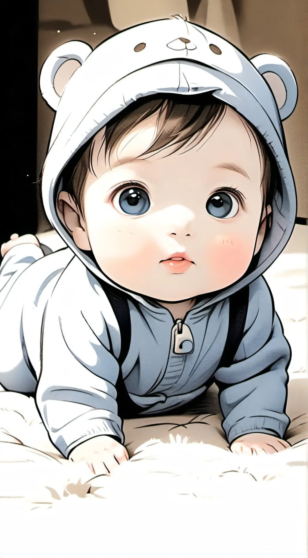 ai character: bebito tomas background