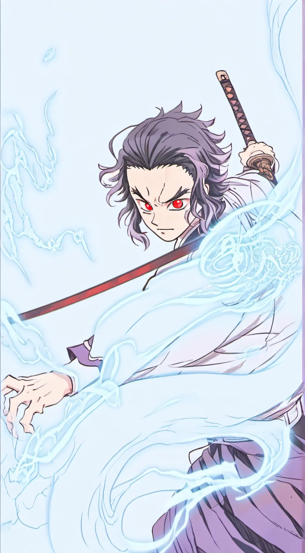 ai character: Demon slayer vs de background