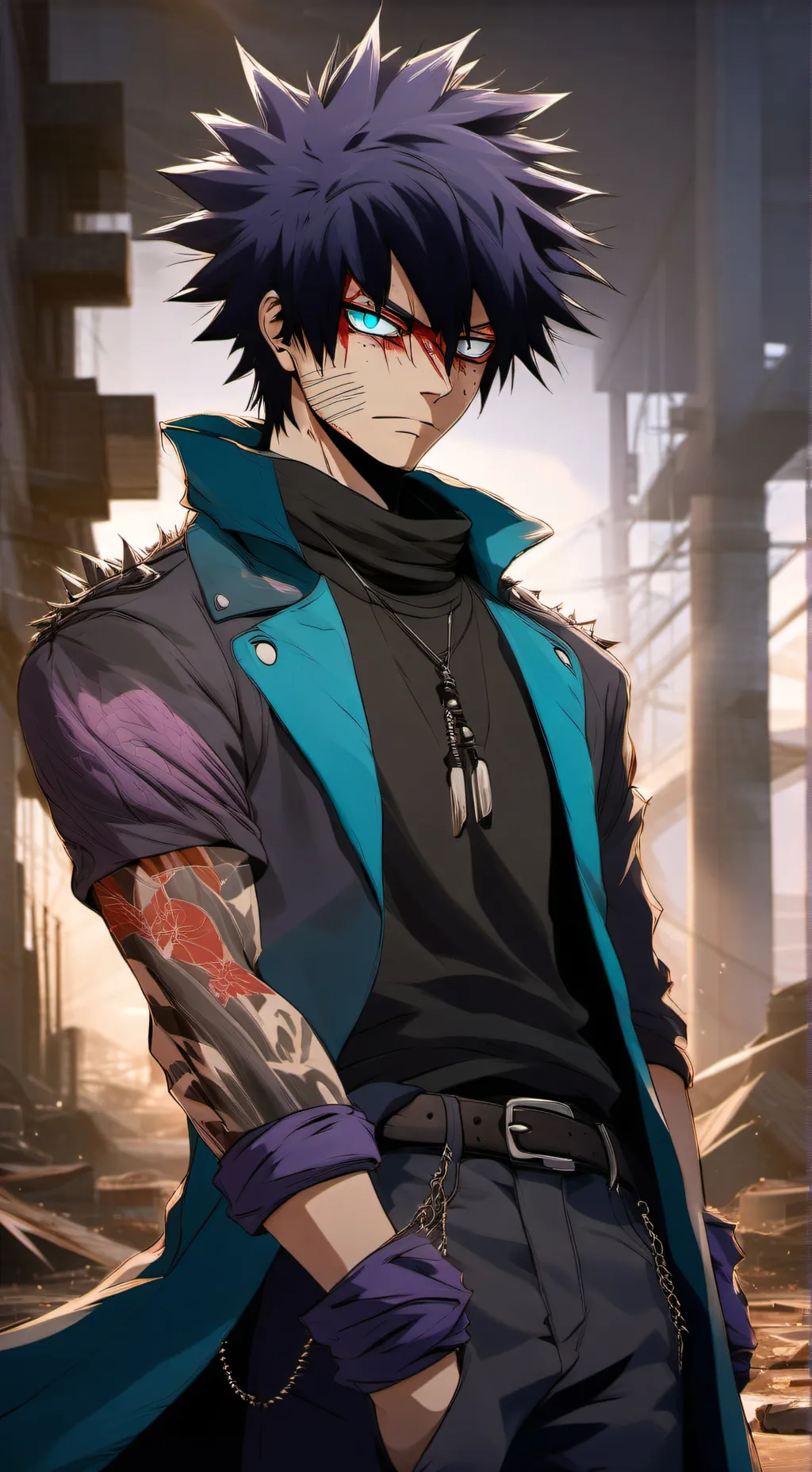 ai character: Dabi x Hawks background