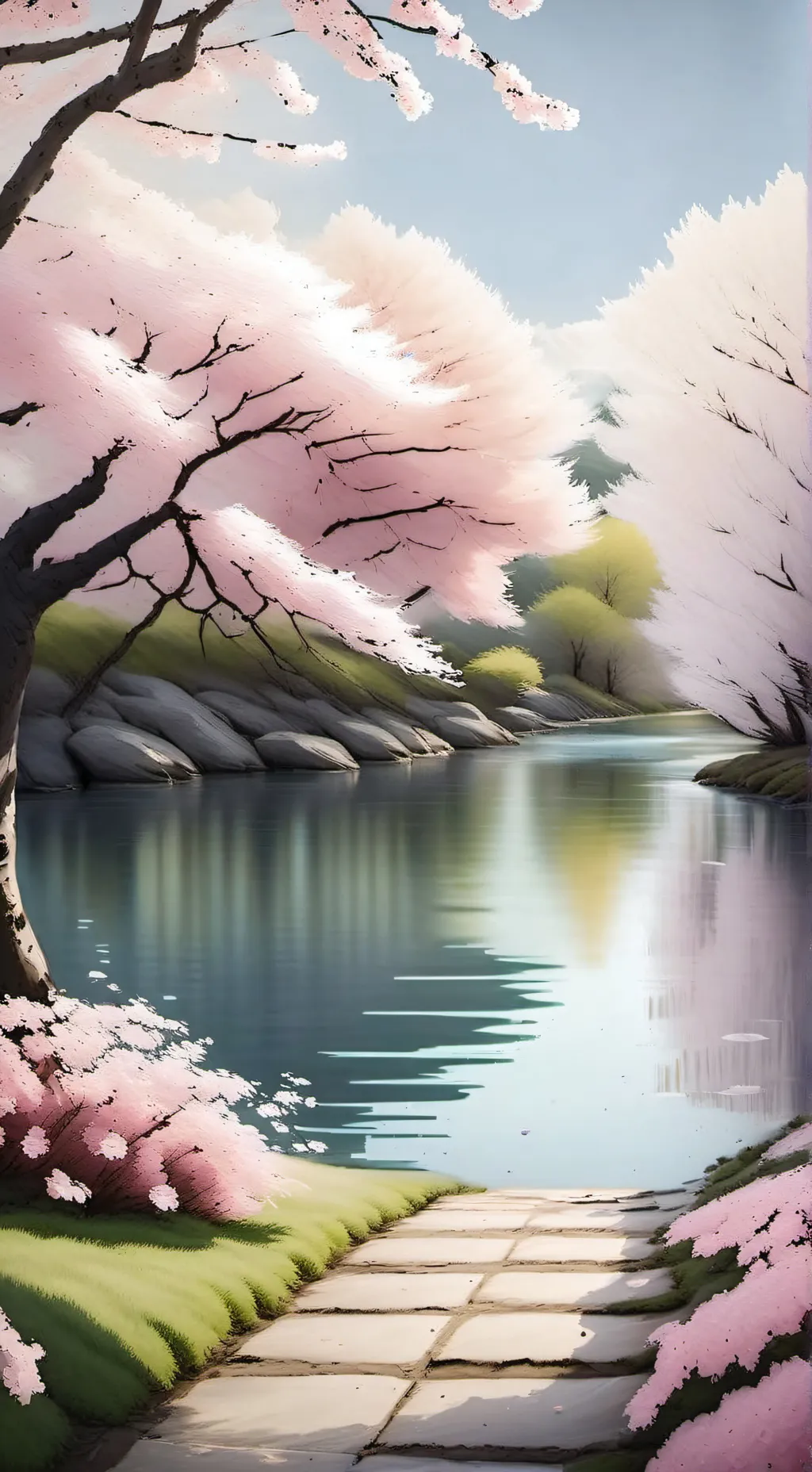 ai character: behind the scene  background