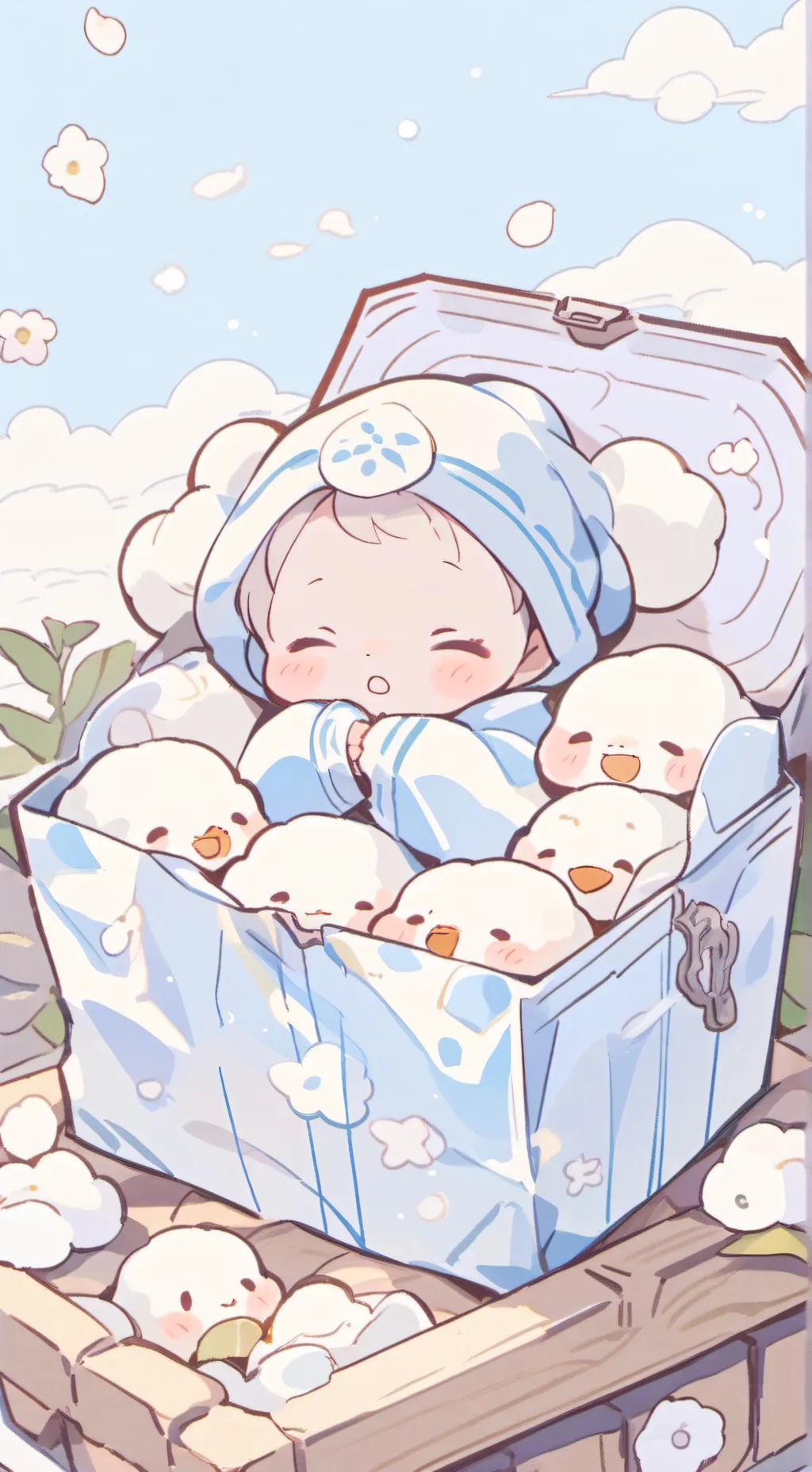 ai character: Dumpling Babies 2 background