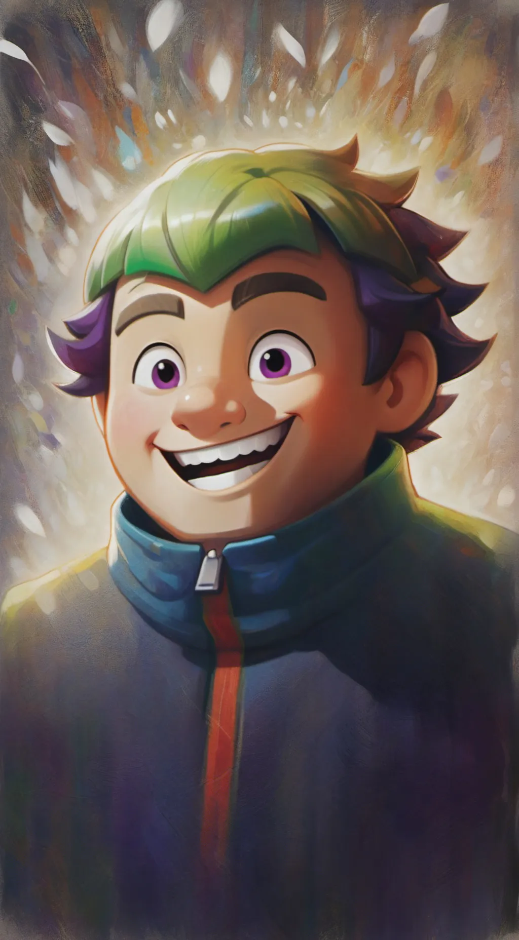 ai character: dw plush flower  background