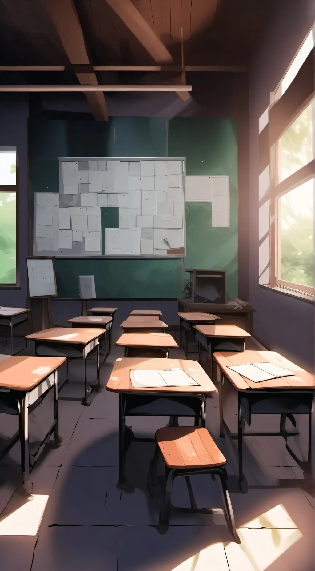 ai character: Kpdh school 2 background