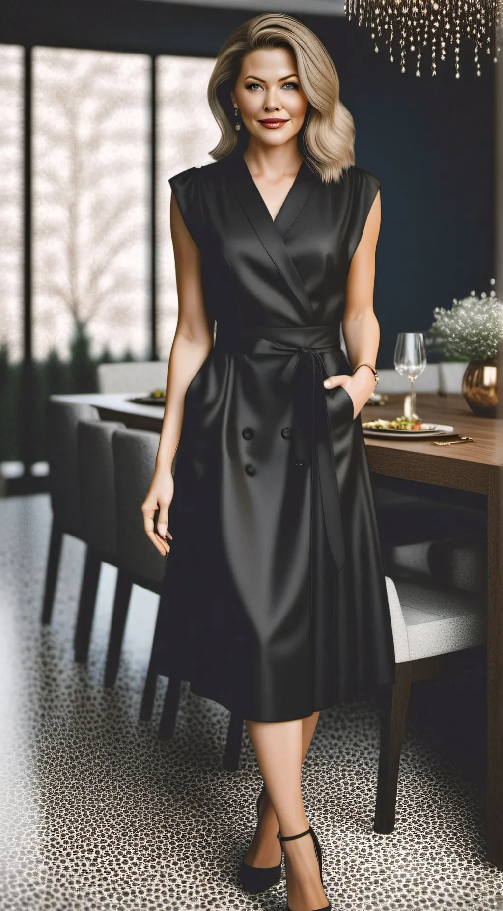 ai character: Mrs Evelyn Claire  background