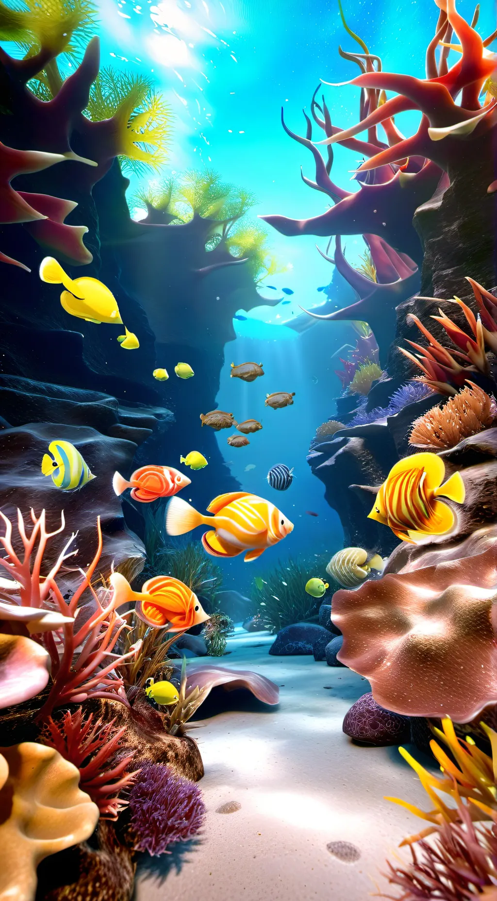 ai character: fish background