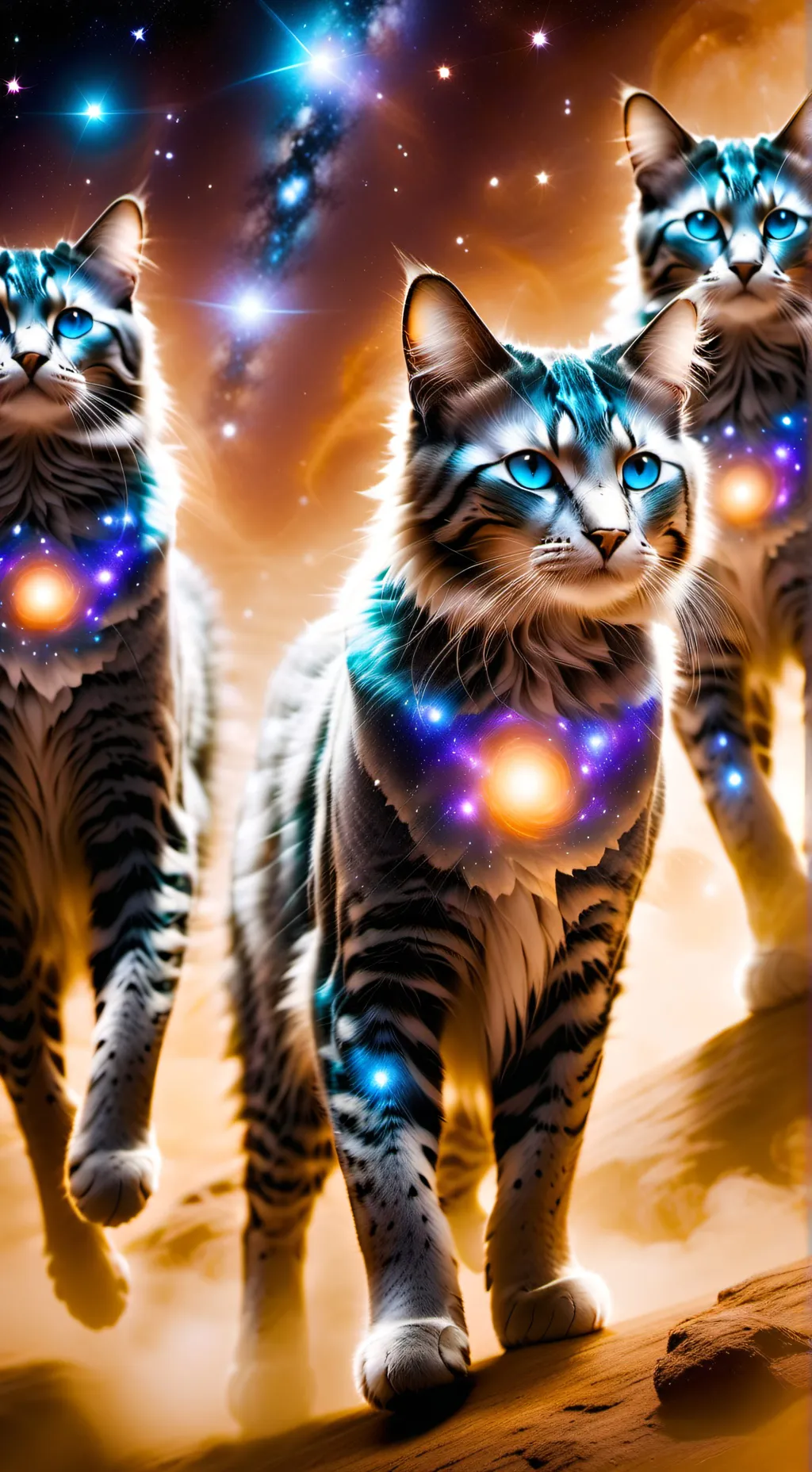 ai character: The 3 Cats background