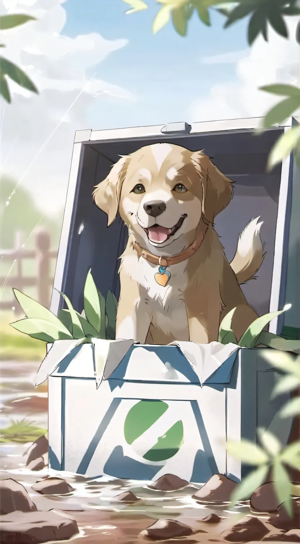 ai character: poor dog background