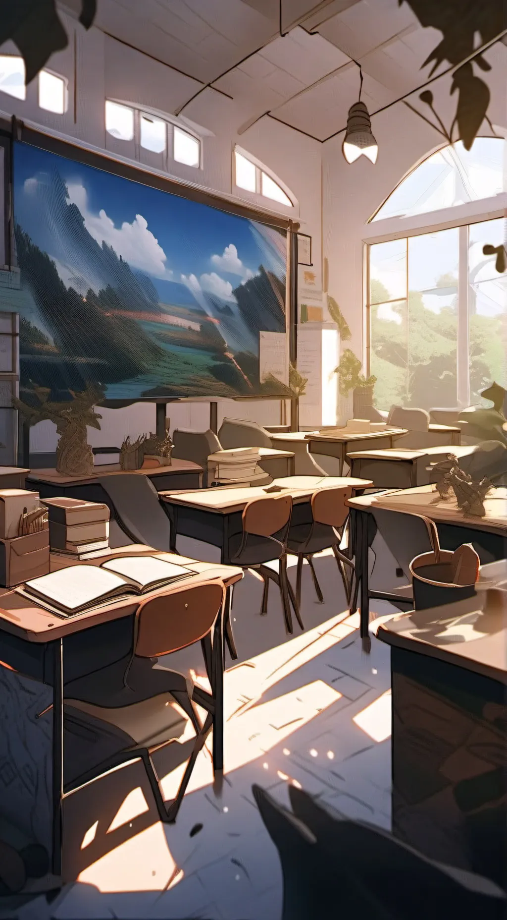 ai character: ~♡ Class room rp☆ background