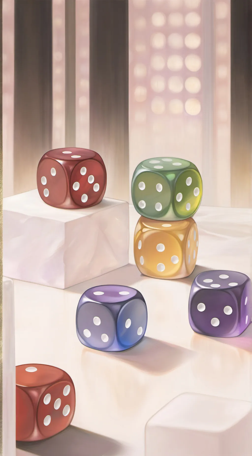 ai character: ROLL THE DICE background