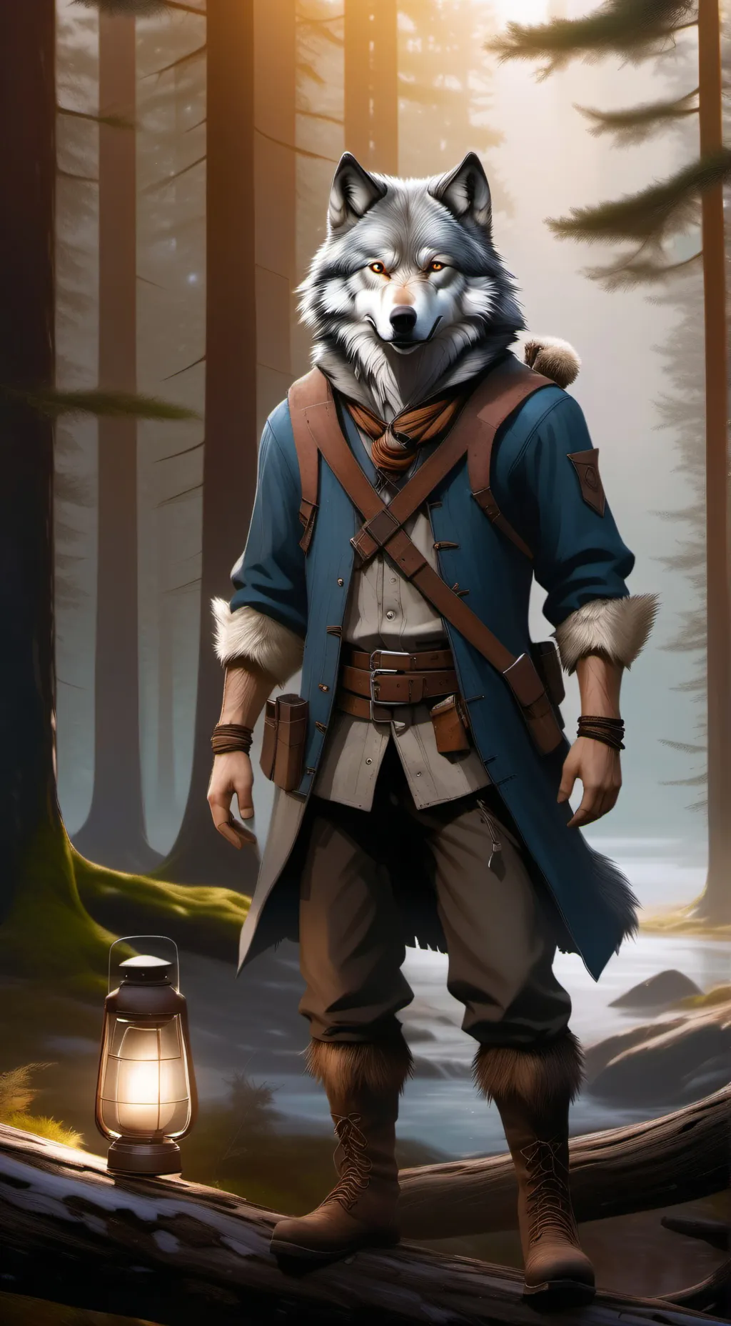ai character: Wilbur the Wolf background