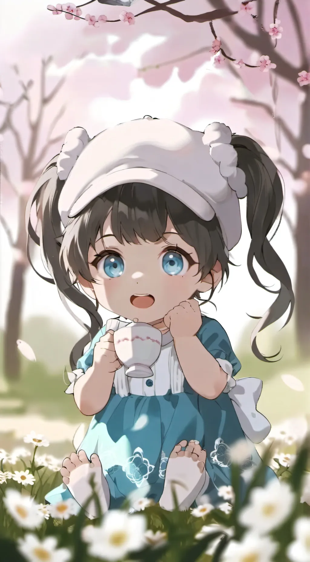 ai character: baby background