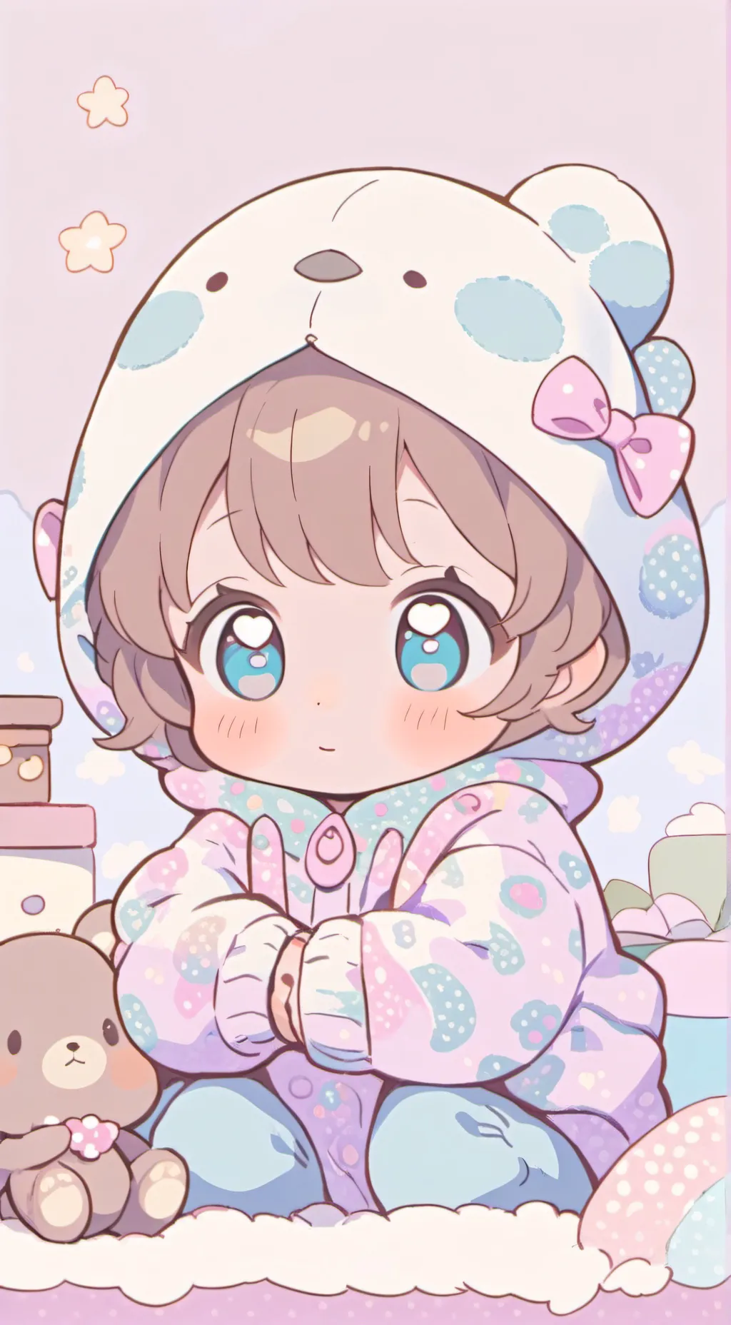 ai character: ur cute little sis background