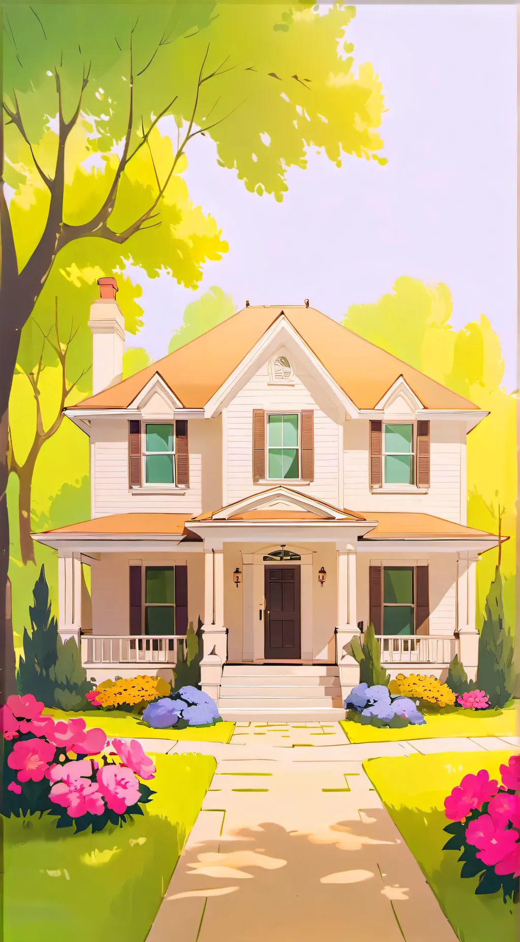 ai character: family of 7 background