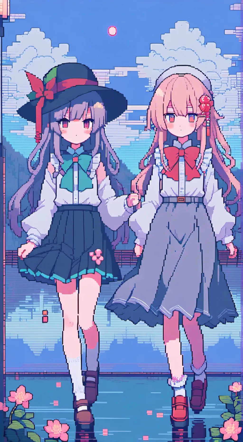 ai character: Keine y Mokou background